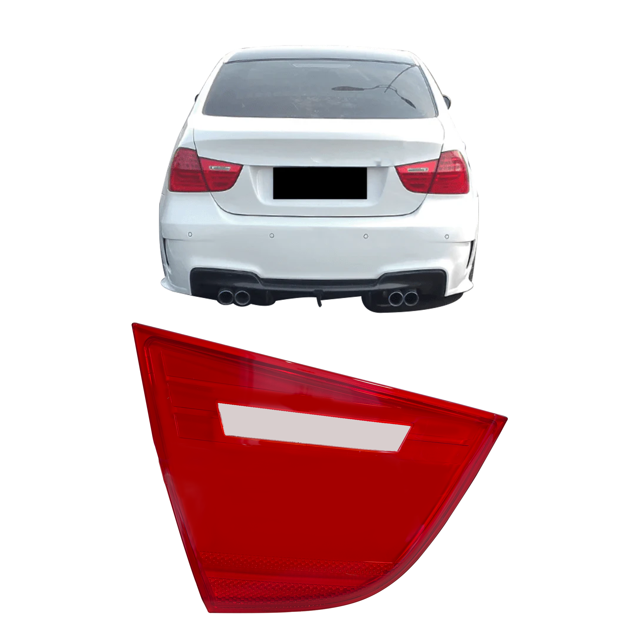 Inner Left (Passenger Side) Tail Lamp Cover for BMW 3 Series E90 (2007-2011)