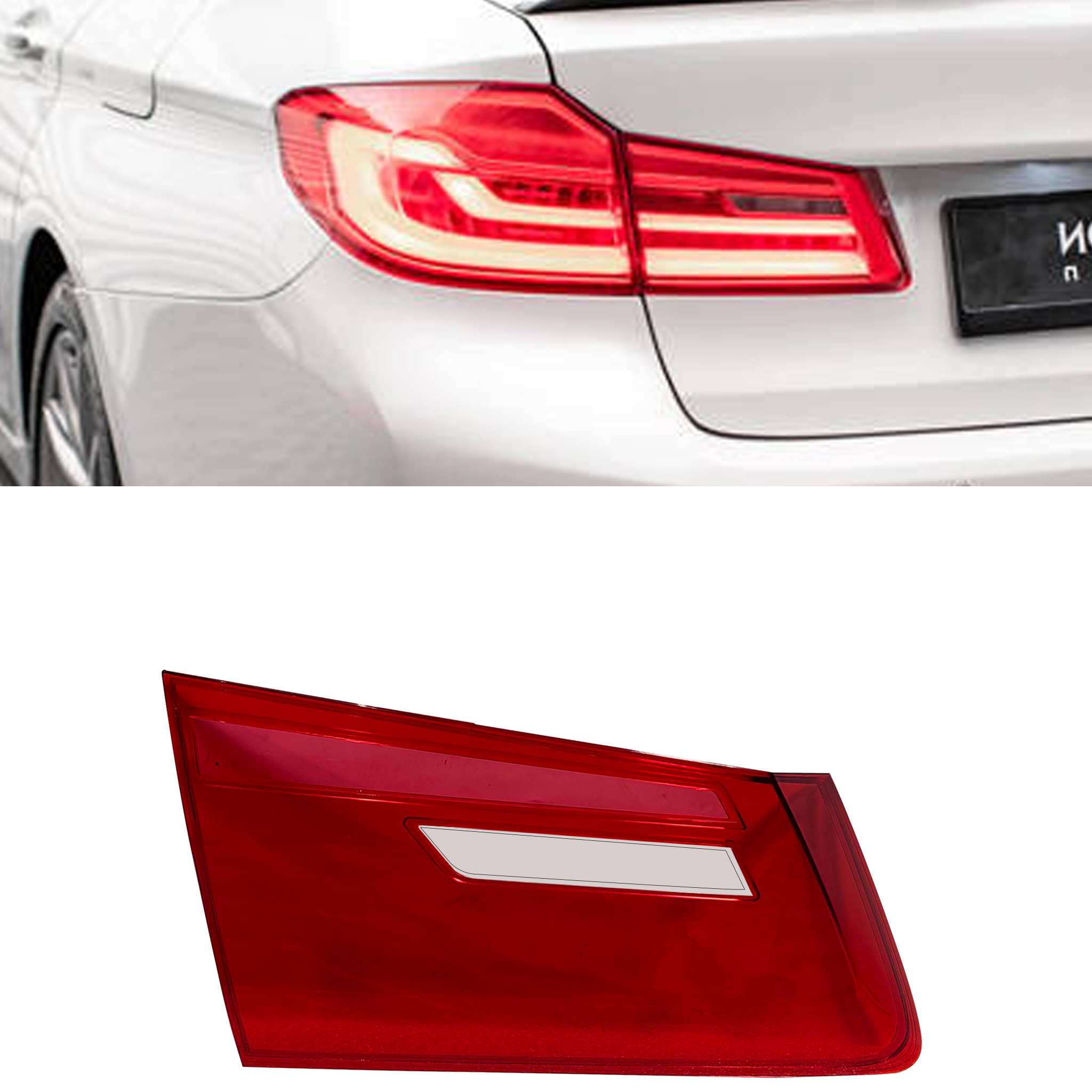 Inner Left (Passenger Side) Tail Lamp Cover for BMW 5 SERIES G30 (2016-2023)