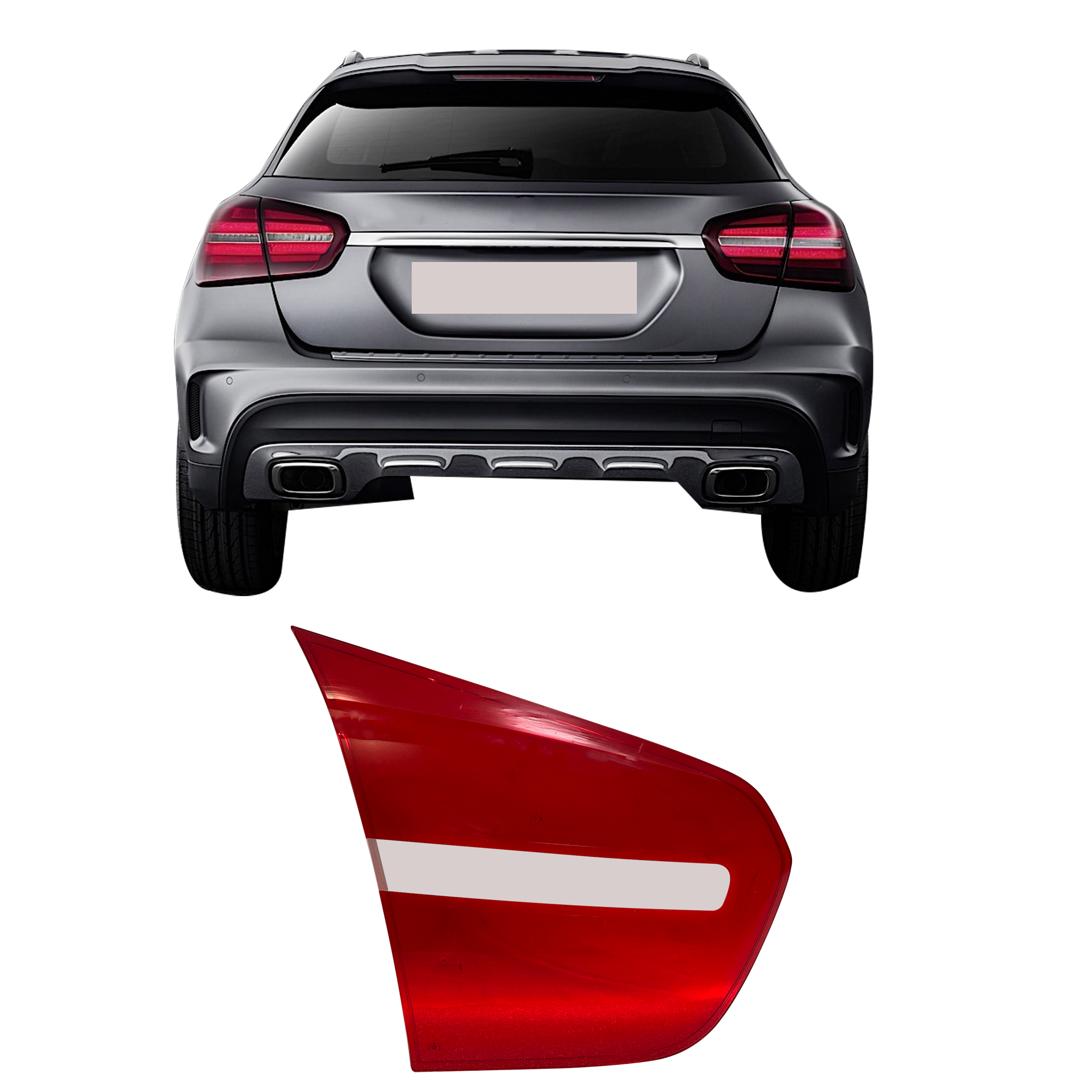 Inner Left (Passenger Side) Tail Lamp Cover for MERCEDES-BENZ GLA-CLASS X156 (2018-2019)
