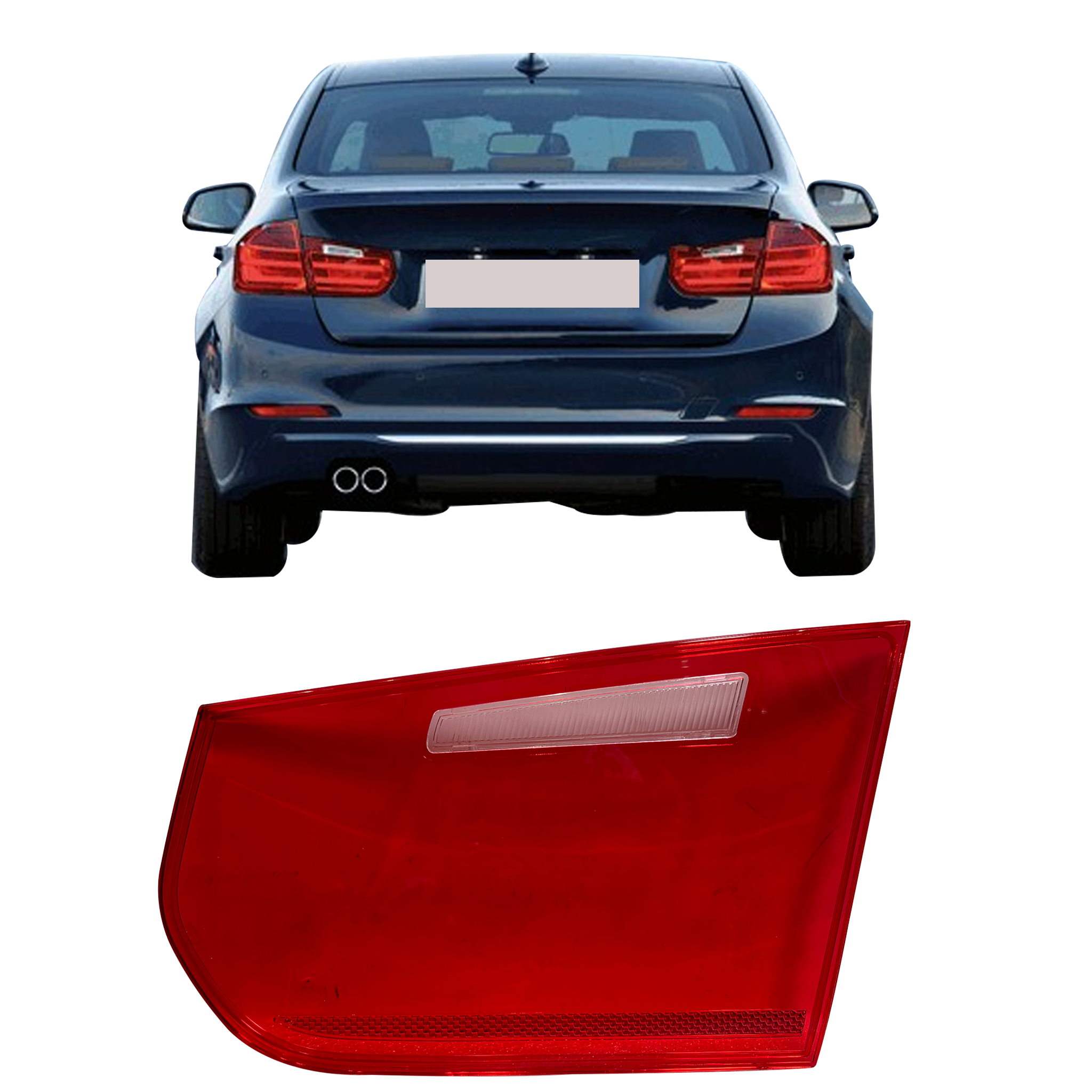 Inner Right (Driver Side) Tail Lamp Cover for BMW 3 F30 (2012-2015)