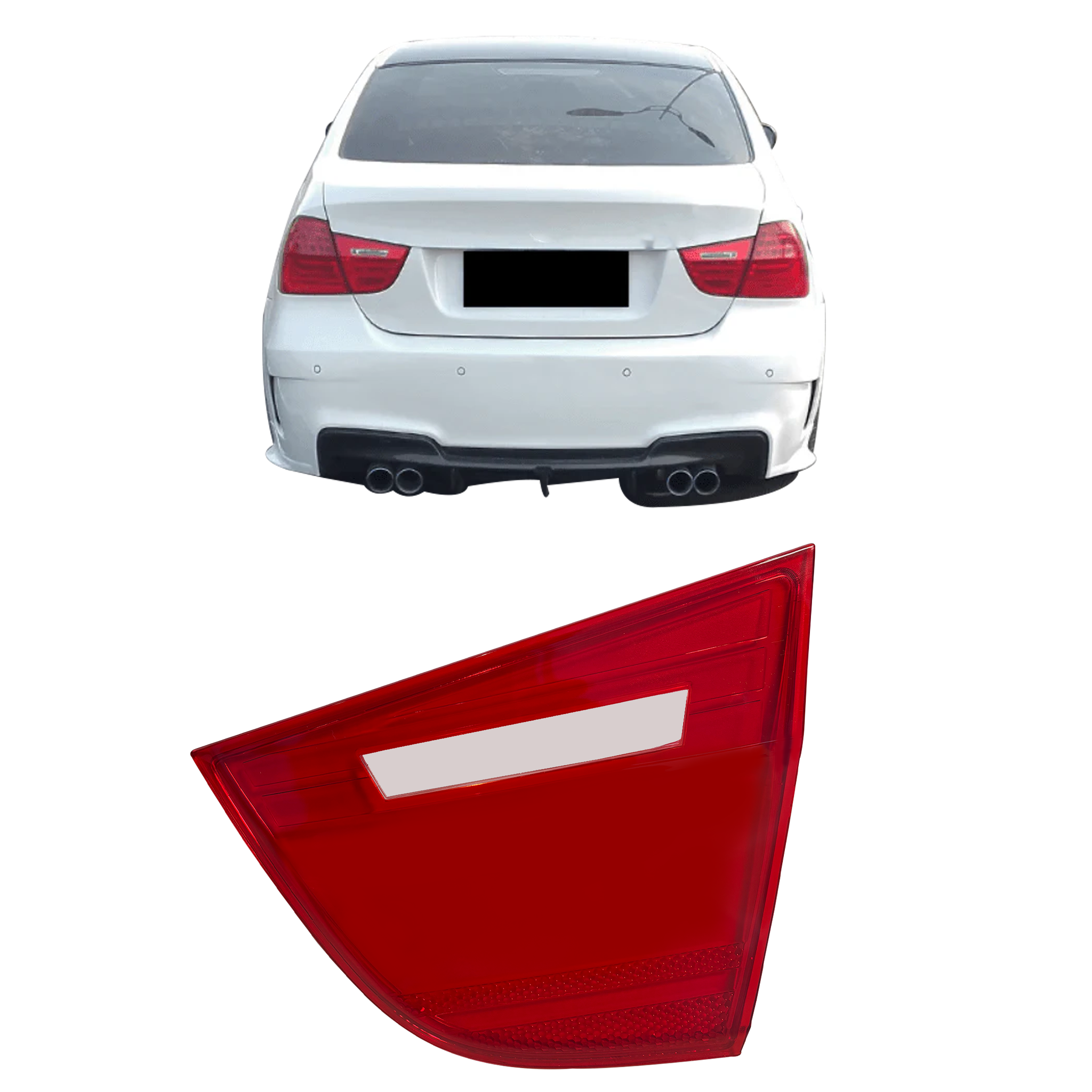 Inner Right (Driver Side) Tail Lamp Cover for BMW 3 Series E90 (2007-2011)
