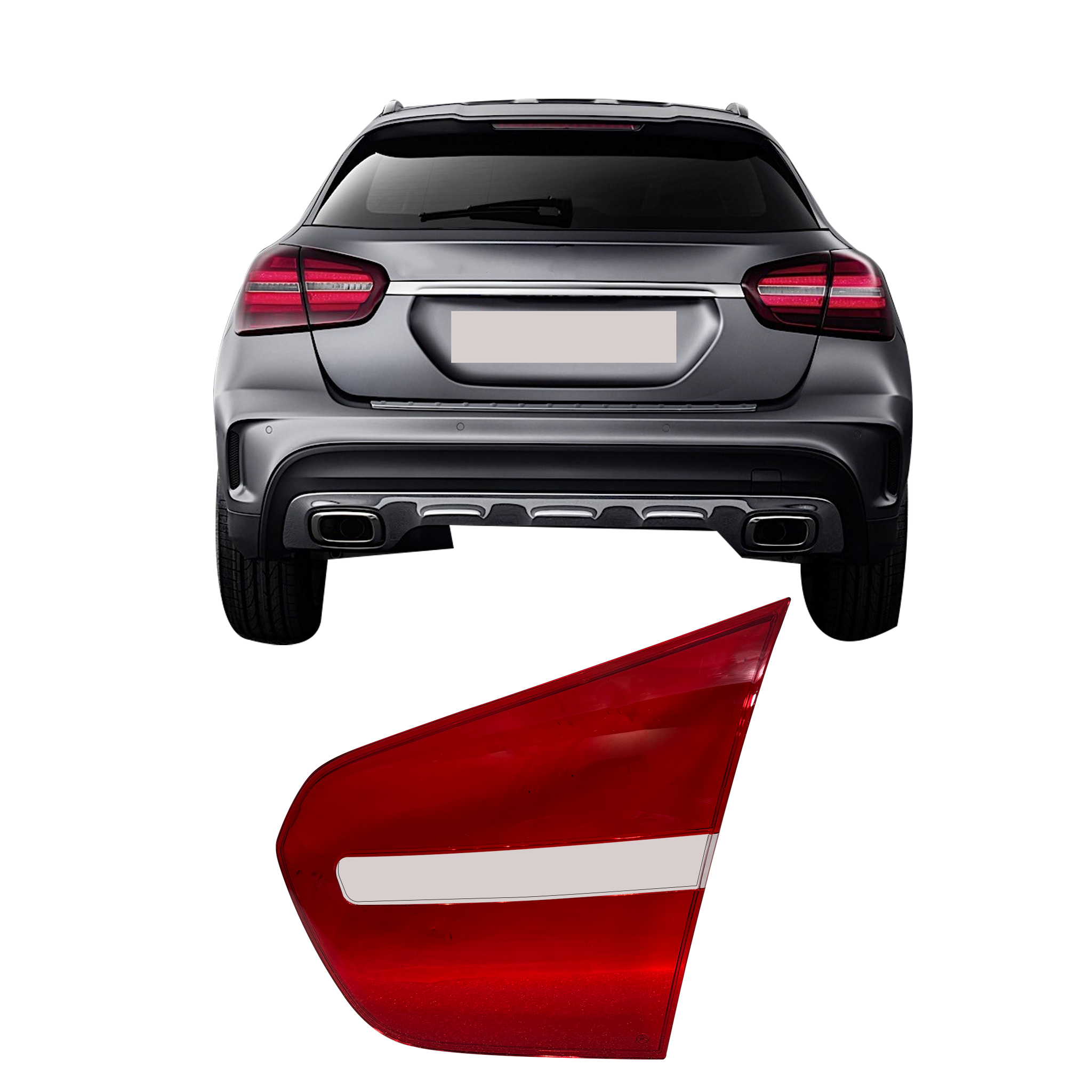 Inner Right (Driver Side) Tail Lamp Cover for MERCEDES-BENZ GLA-CLASS X156 (2018-2019)