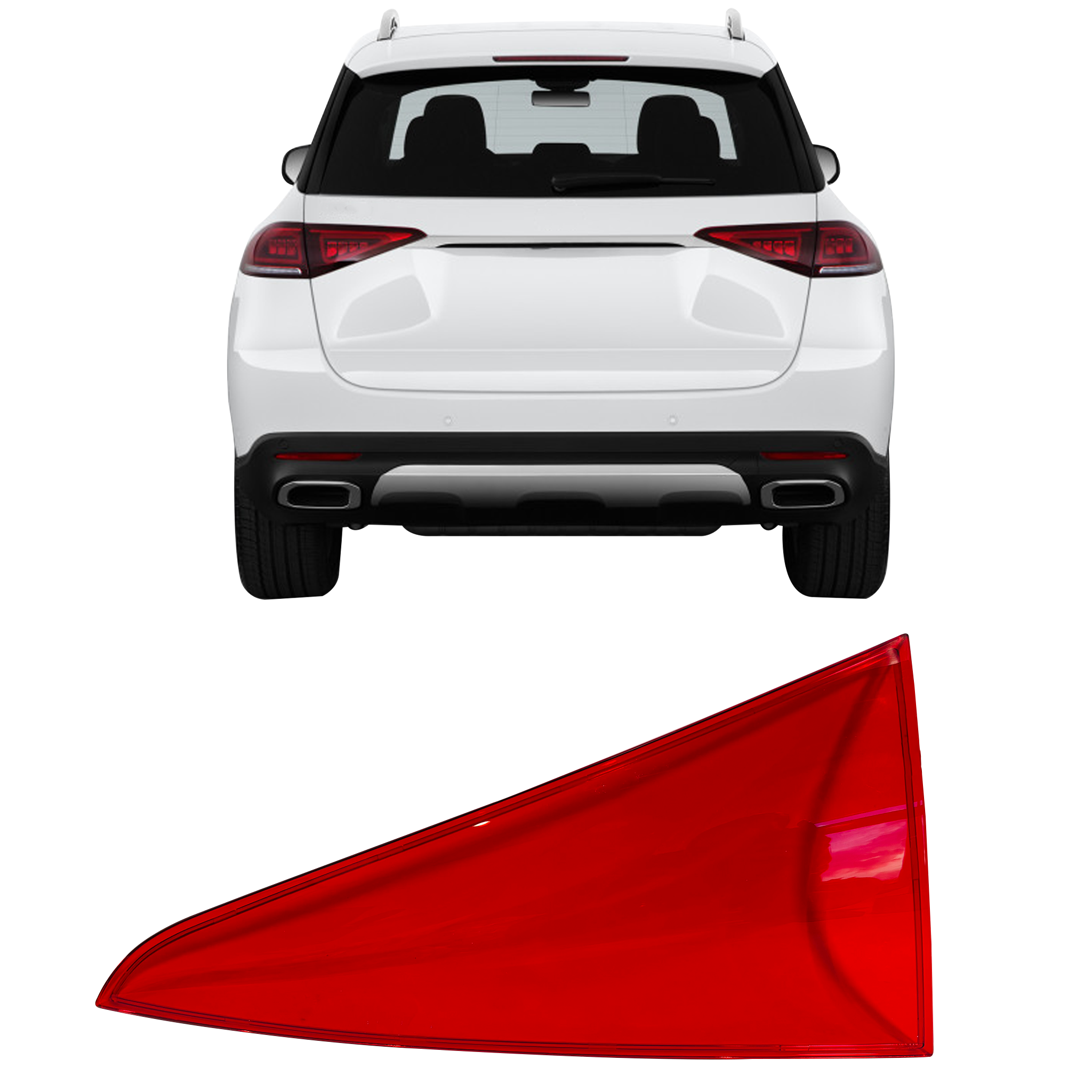 Inner Right (Driver Side) Tail Lamp Cover for MERCEDES-BENZ GLE W167 (2018-2024)