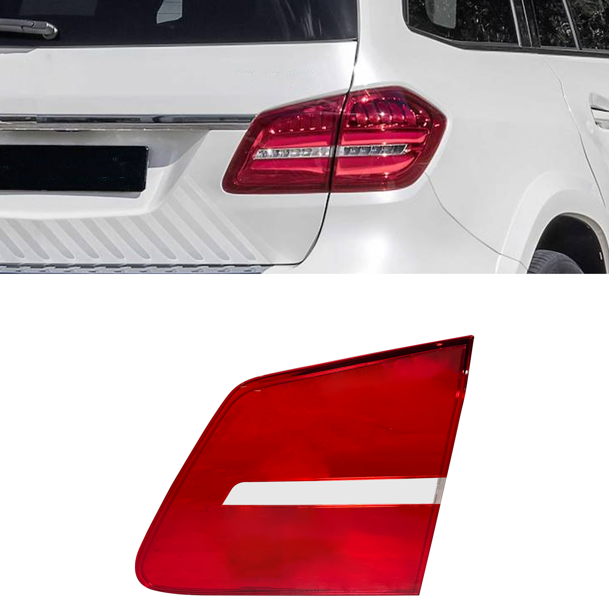 Inner Right (Driver Side) Tail Lamp Cover for MERCEDES-BENZ ML-CLASS W166 (2012-2015)