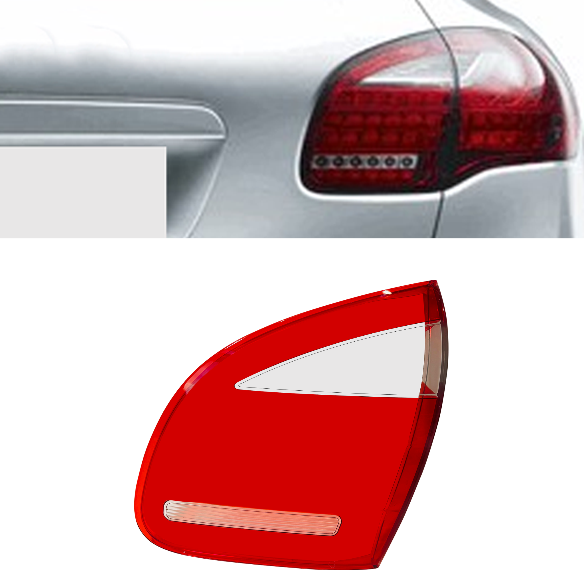Inner Right (Driver Side) Tail Lamp Cover for PORSCHE CAYENNE 92A (2010-2018)