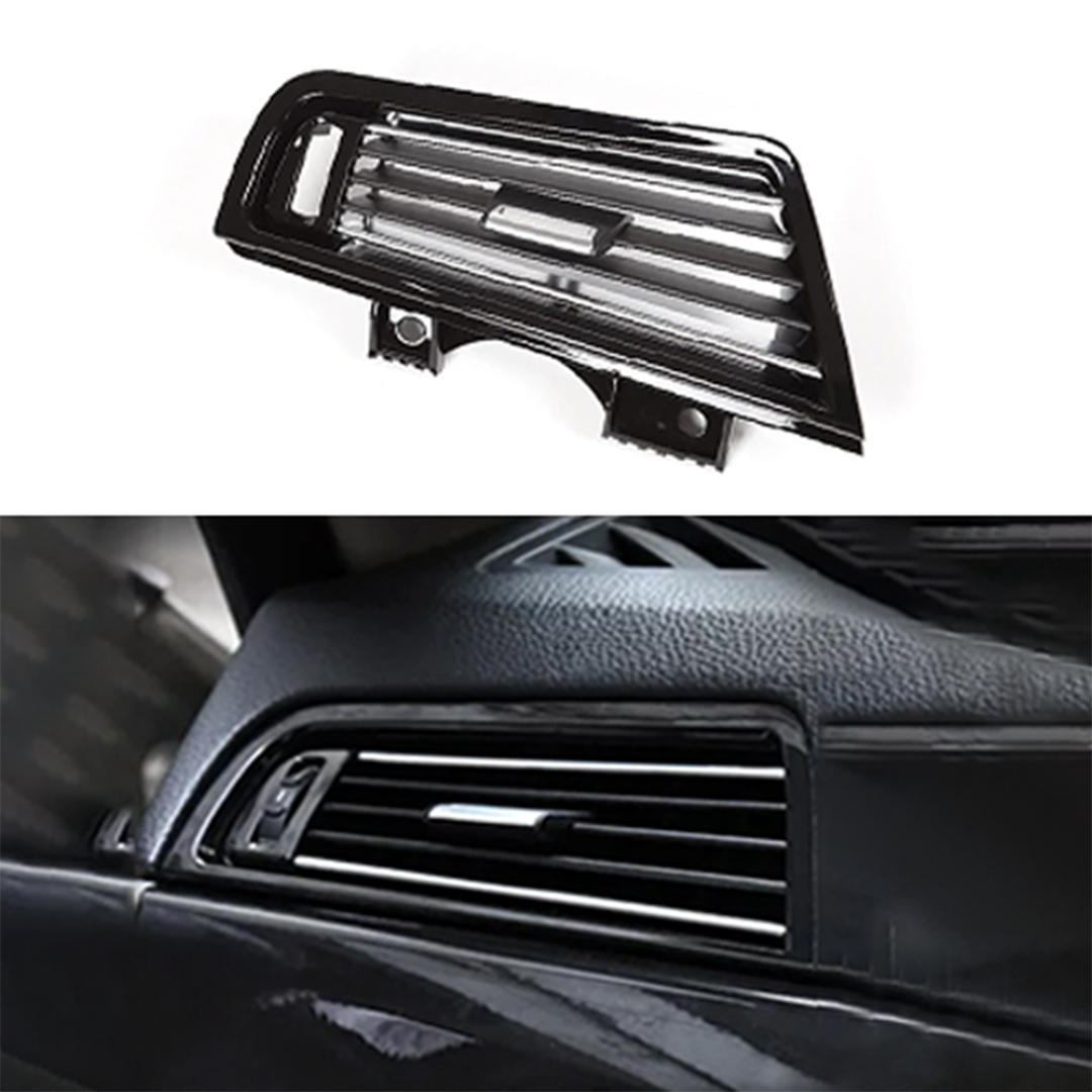 Left AC Vent Grille for BMW 5 Series F18 (2010-2016) in Black color Piano Black Chrome
