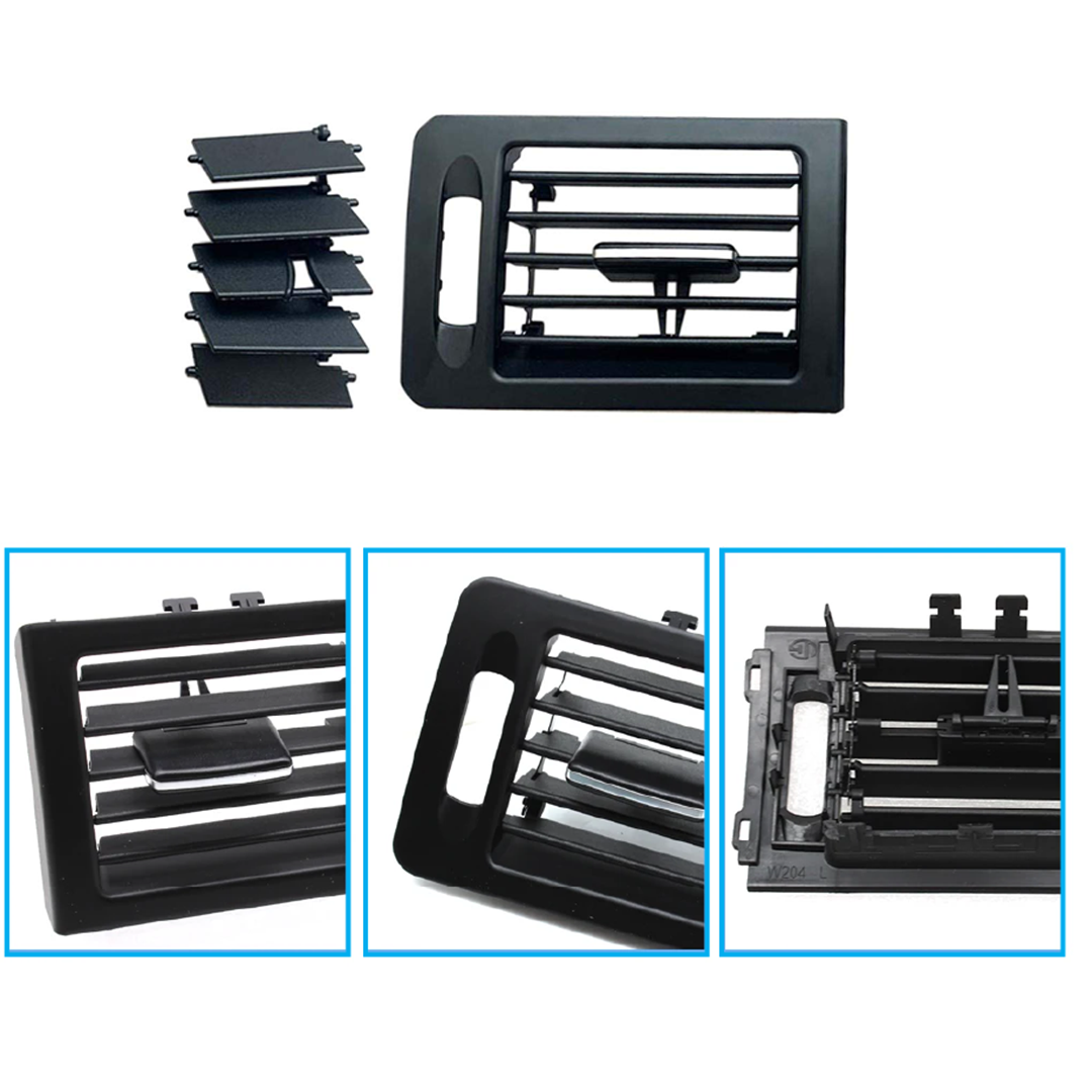 Left AC Vent Grille for MERCEDES-BENZ C-CLASS W204 (2007-2014) in Black color
