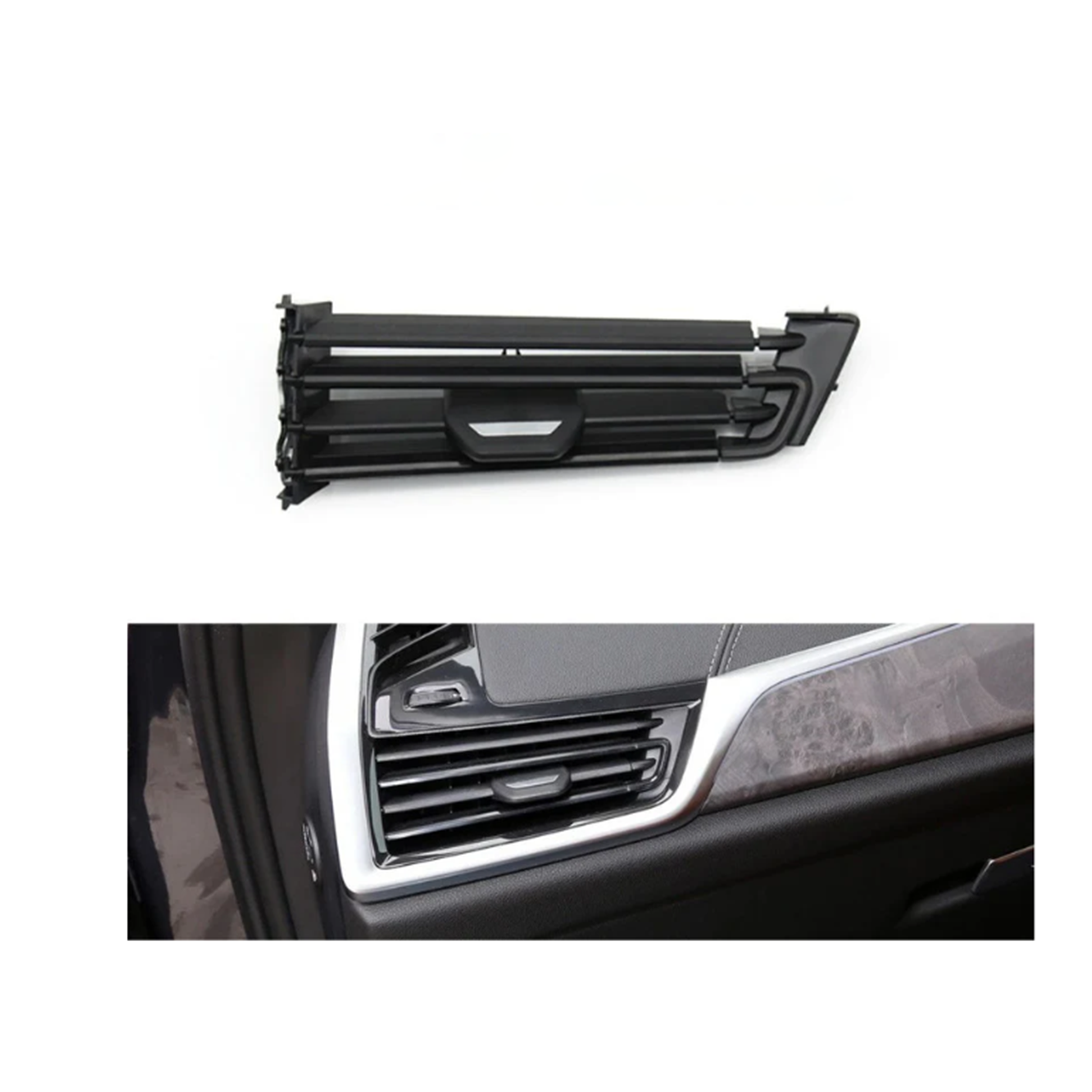 Left AC Vent Repair Kit for BMW X7 G07 (2018-2026) in Black color
