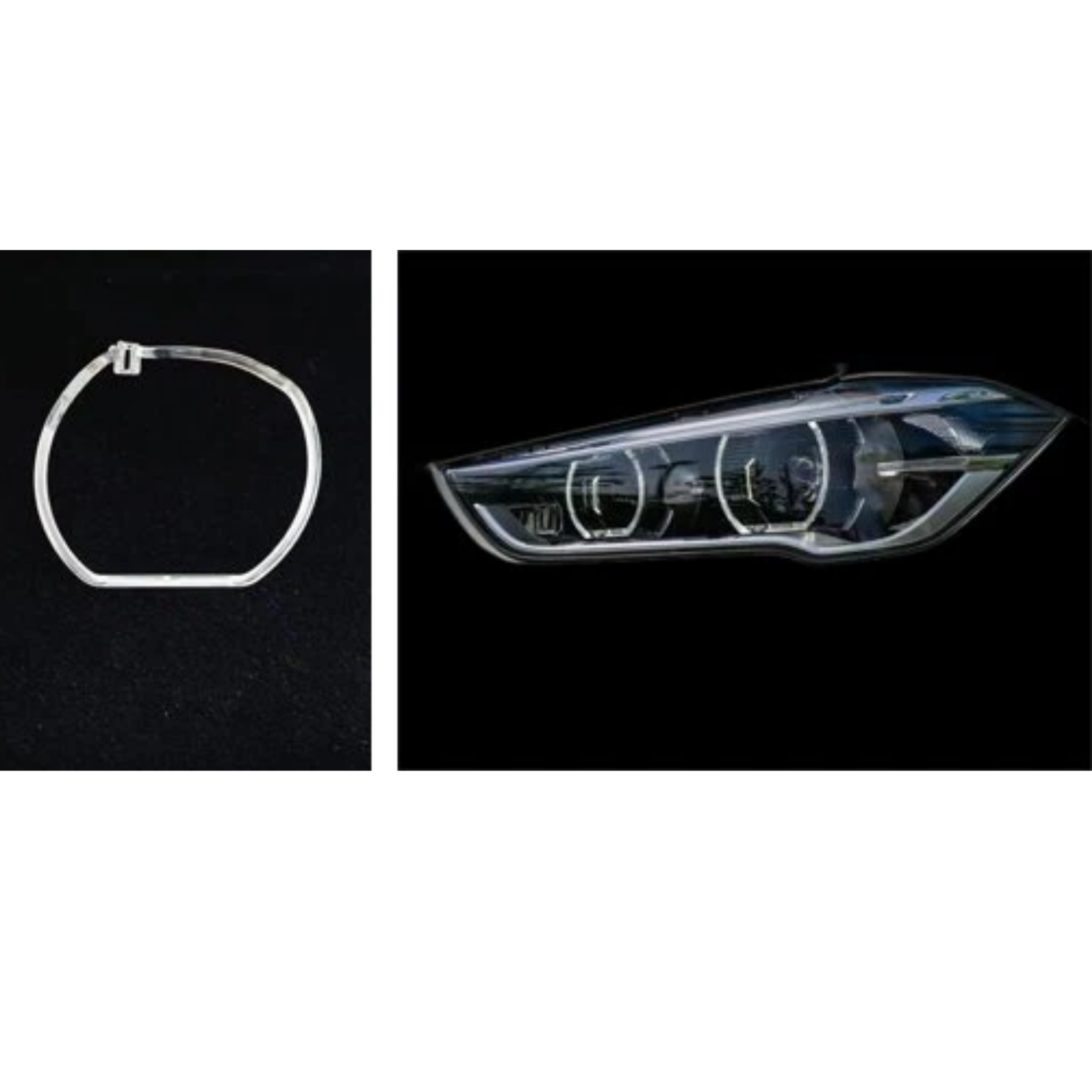 Left Angel Eye Halo Ring for BMW X1 F48 (2016-2019) Large 1 Pc Per Headlight