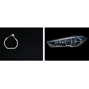 Left Angel Eye Halo Ring for BMW X1 F48 (2016-2019) Small 1 Pc Per Headlight