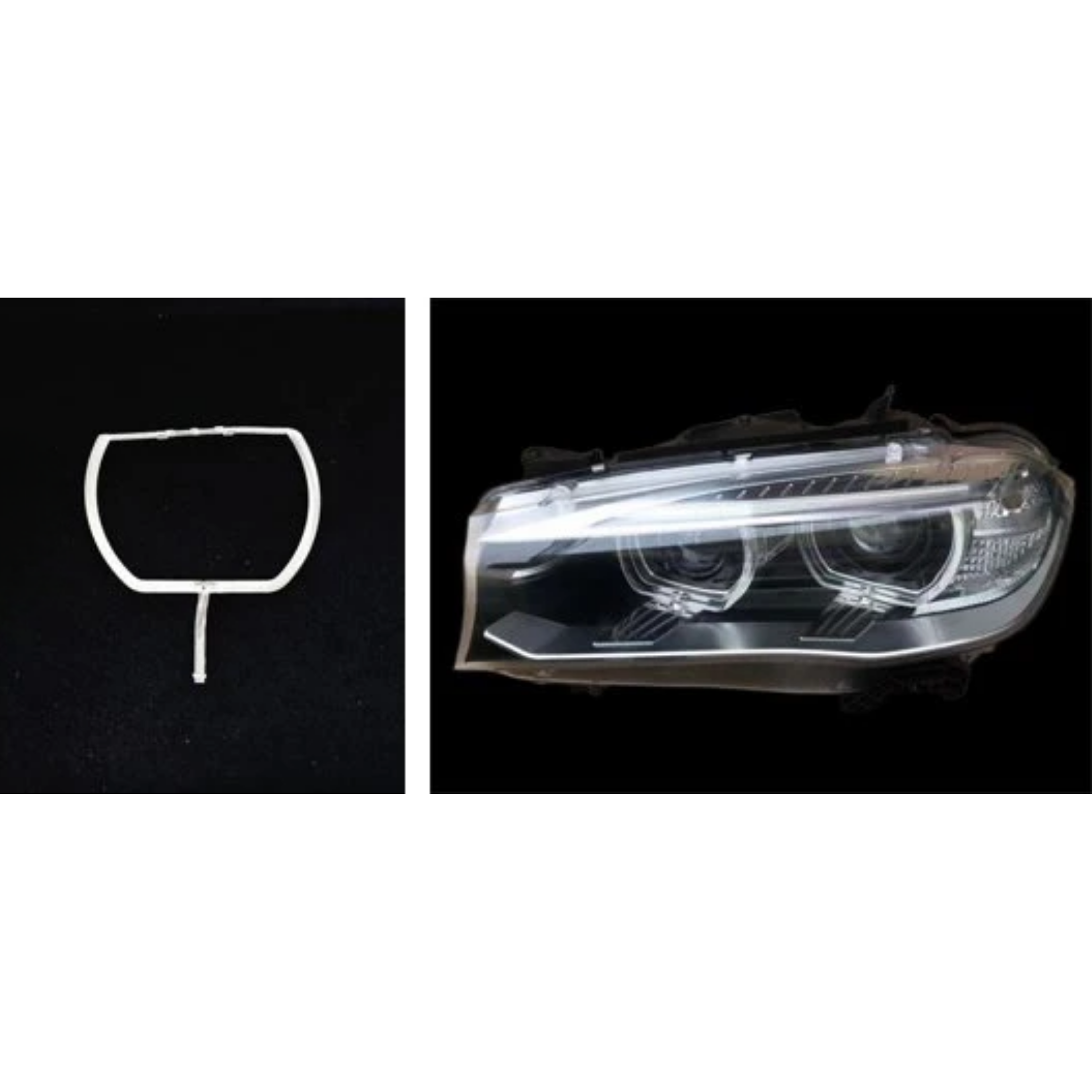Left Angel Eye Halo Ring for BMW X6 F16 (2014-2018) Large 1 Pc Per Headlight
