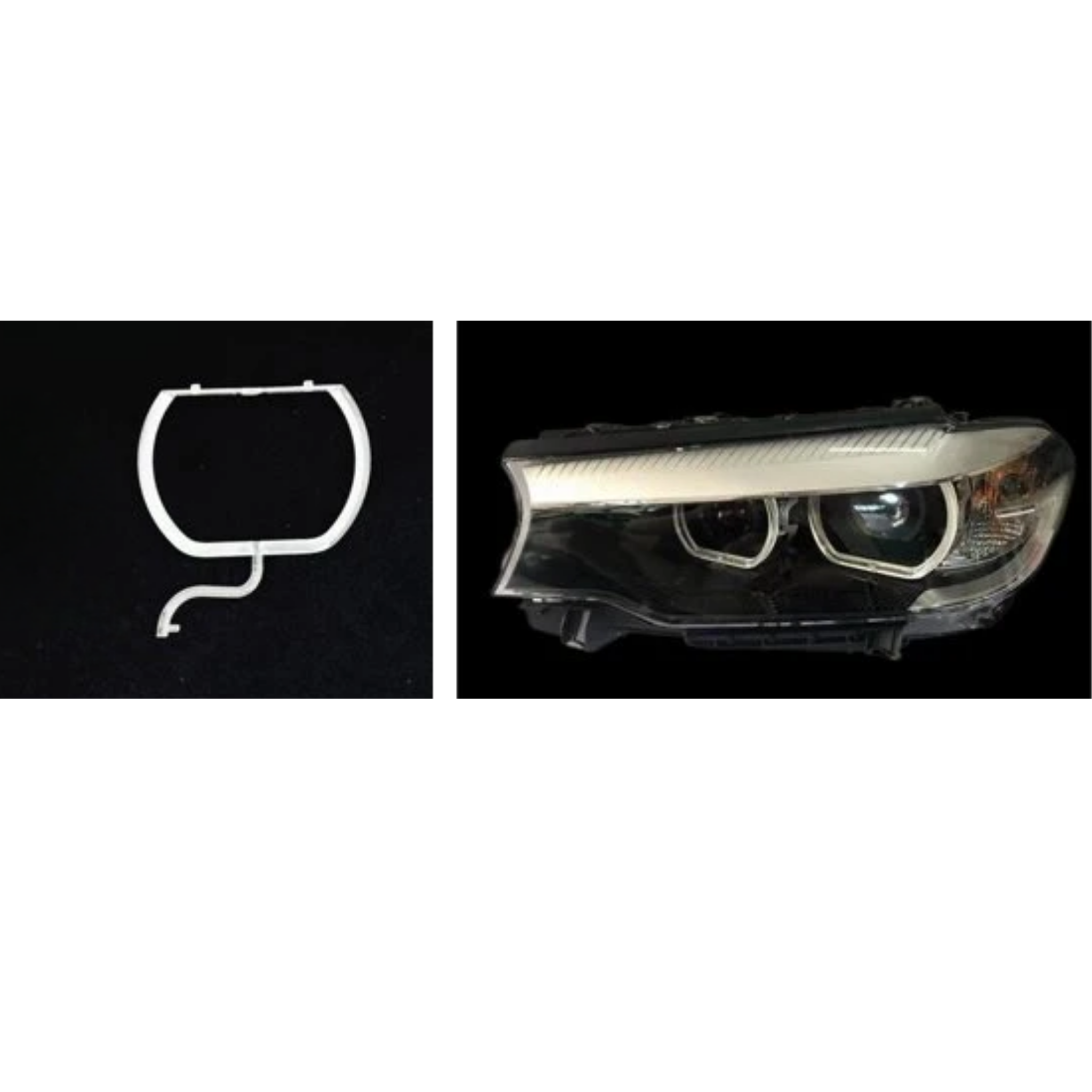 Left DRL Lamp Tube for BMW 5 Series G38 (2017-2019) Low Spec (Large) 1 Pc Per Headlight
