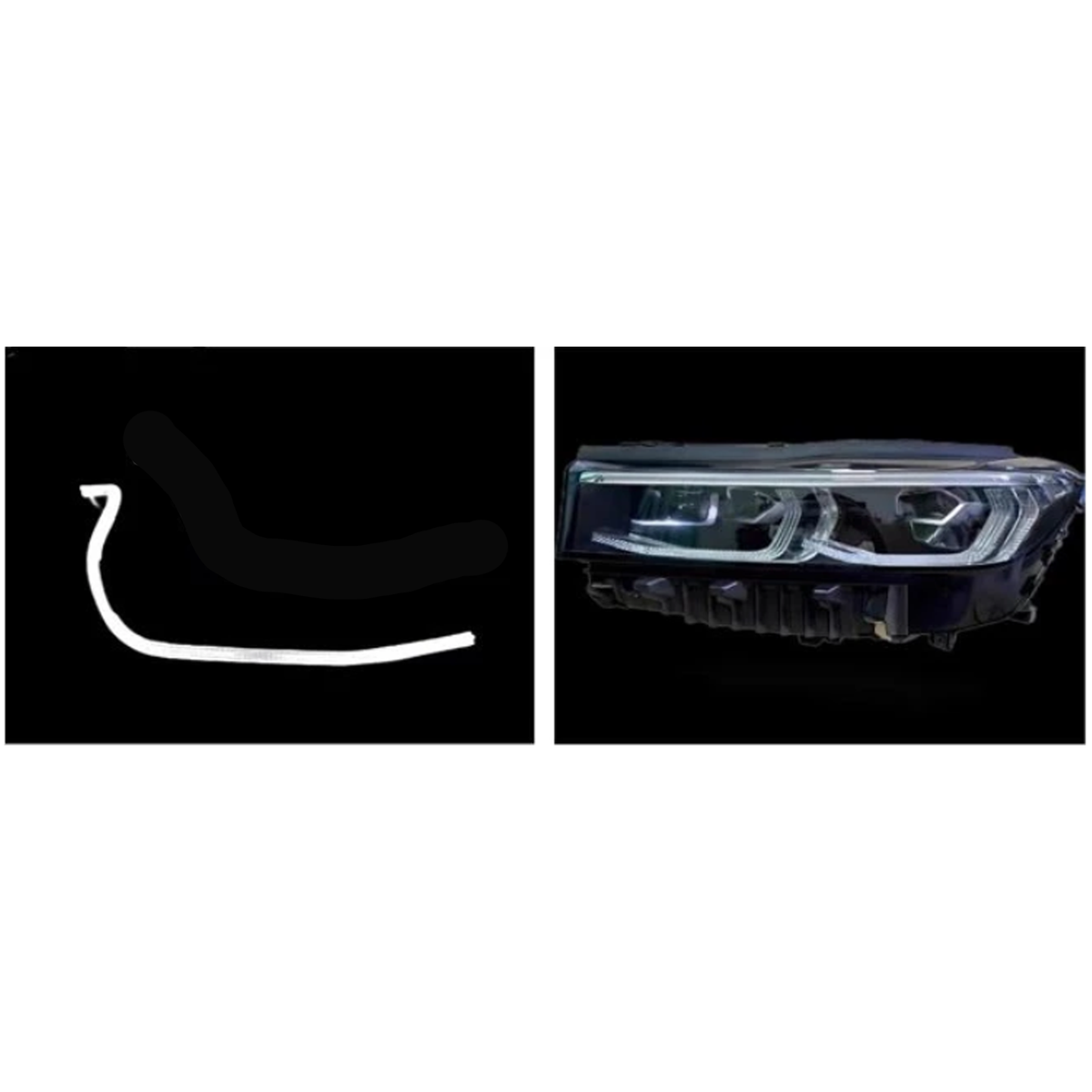 Left DRL Lamp Tube for BMW 7 G11 (2019-2021) LCI Long Strip
