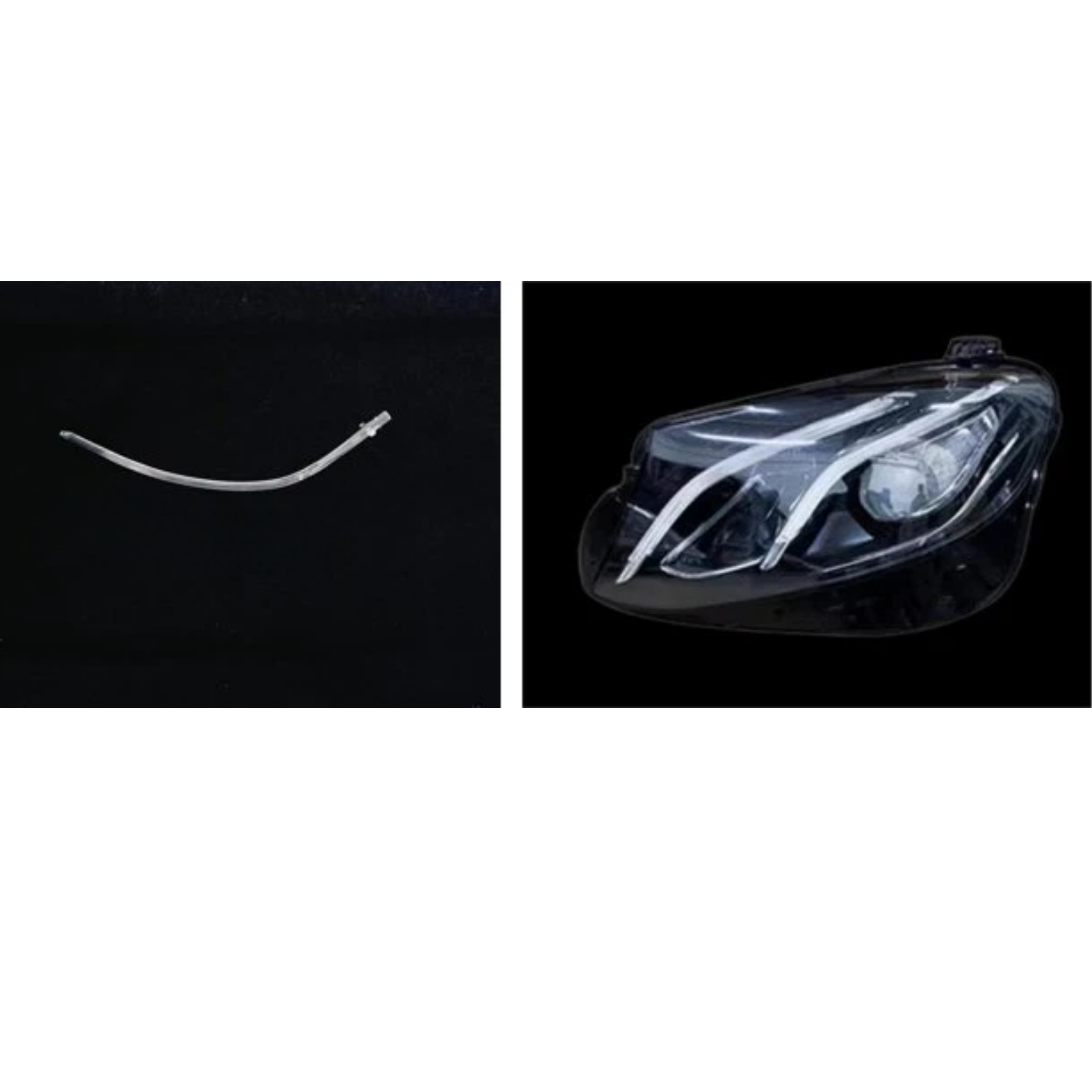 Left DRL Lamp Tube for MERCEDES-BENZ E-CLASS W213 (2016-2019) Short 1 Pc Per Headlight