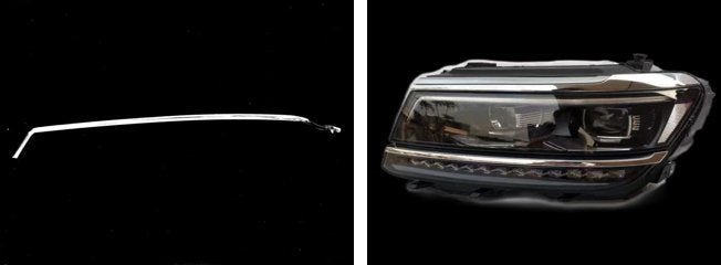 Left DRL Lamp Tube for VW TIGUAN AD1 (2017-2020) High Spec Set of 2 Pcs Per Headlight