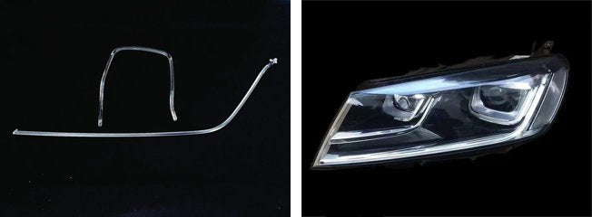 Left DRL Lamp Tube for VW TOUAREG 7P (2016-2018) Set of 2 Pcs Per Headlight