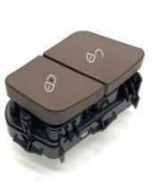 Left Door Lock Switch for MERCEDES-BENZ GLC W253 (2015-2023) in Brown color