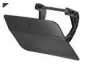Left Headlight Washer Cap for MERCEDES-BENZ C-CLASS W204 (2007-2014) in Black color Primed