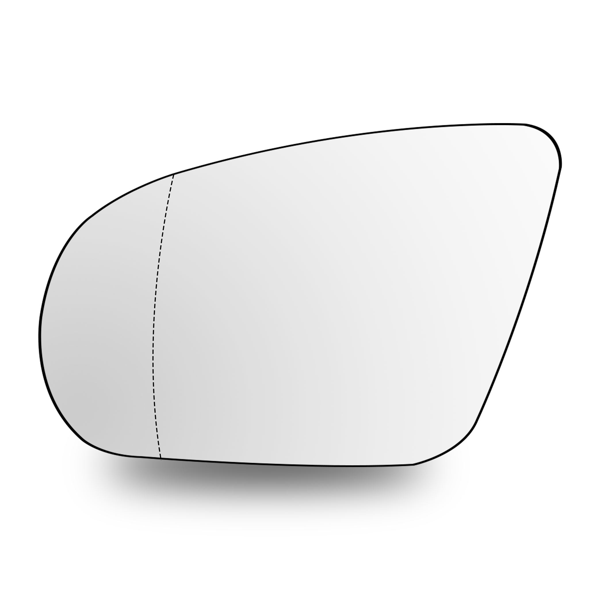 Left Mirror Glass for MERCEDES-BENZ GLA H247 (2021-2026) Double Curvature