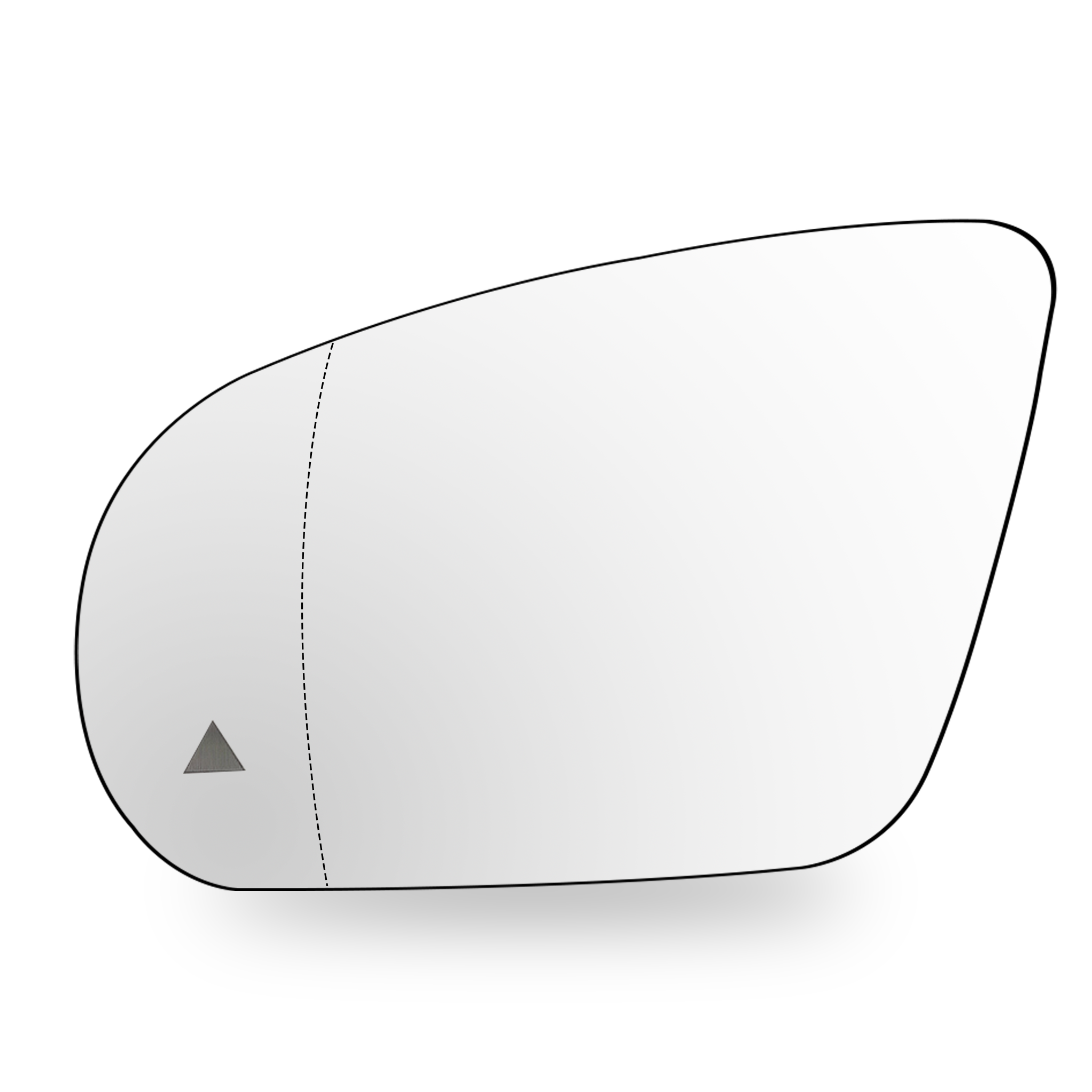 Left Mirror Glass for MERCEDES-BENZ GLA H247 (2021-2026) double Curvature With Blind Spot Function
