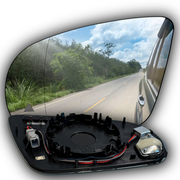 Left Mirror Glass for MERCEDES-BENZ GLA H247 (2021-2026) double Curvature With Blind Spot Function