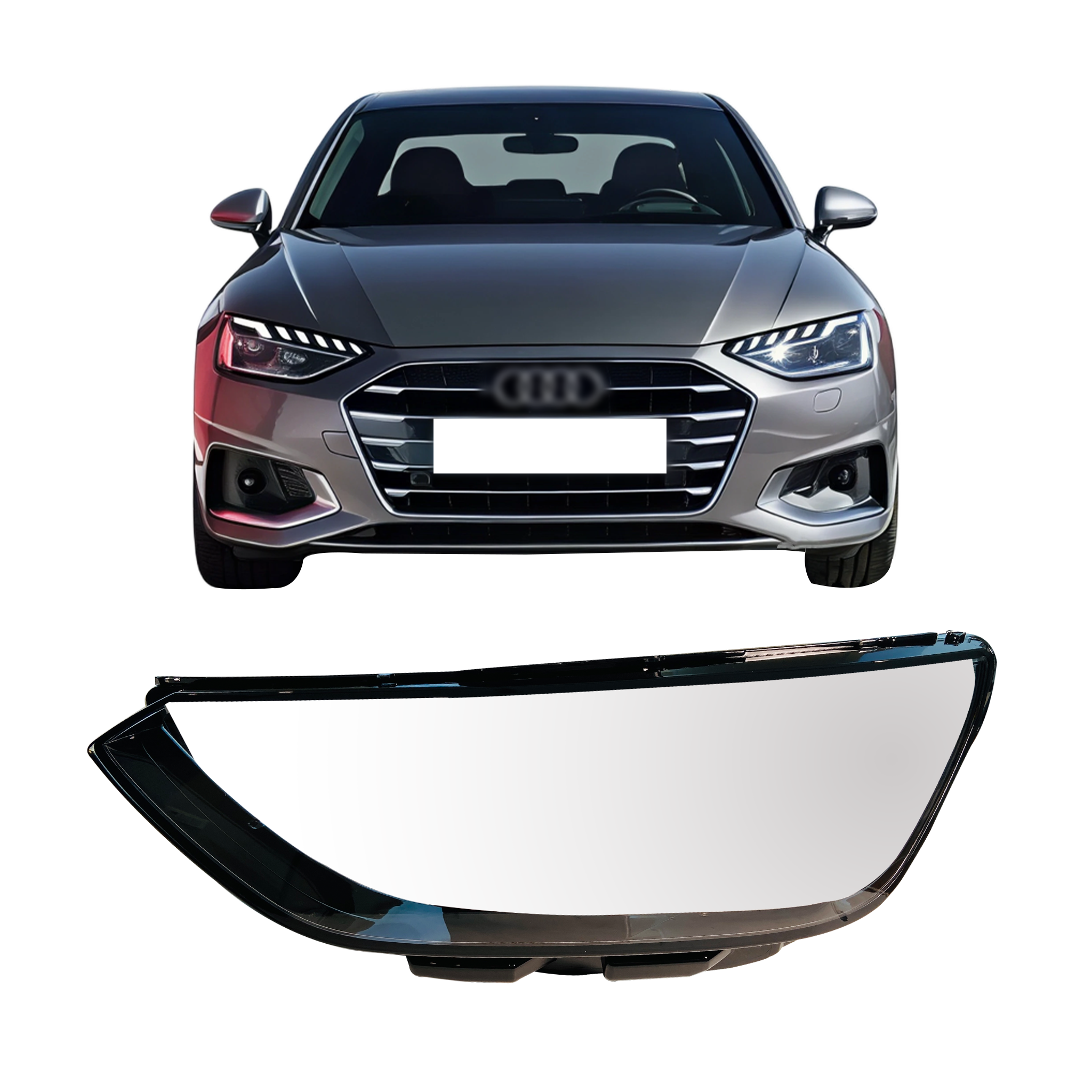 Left (Passenger Side) Headlight Lens for AUDI A4 8W PA (2020-2022)