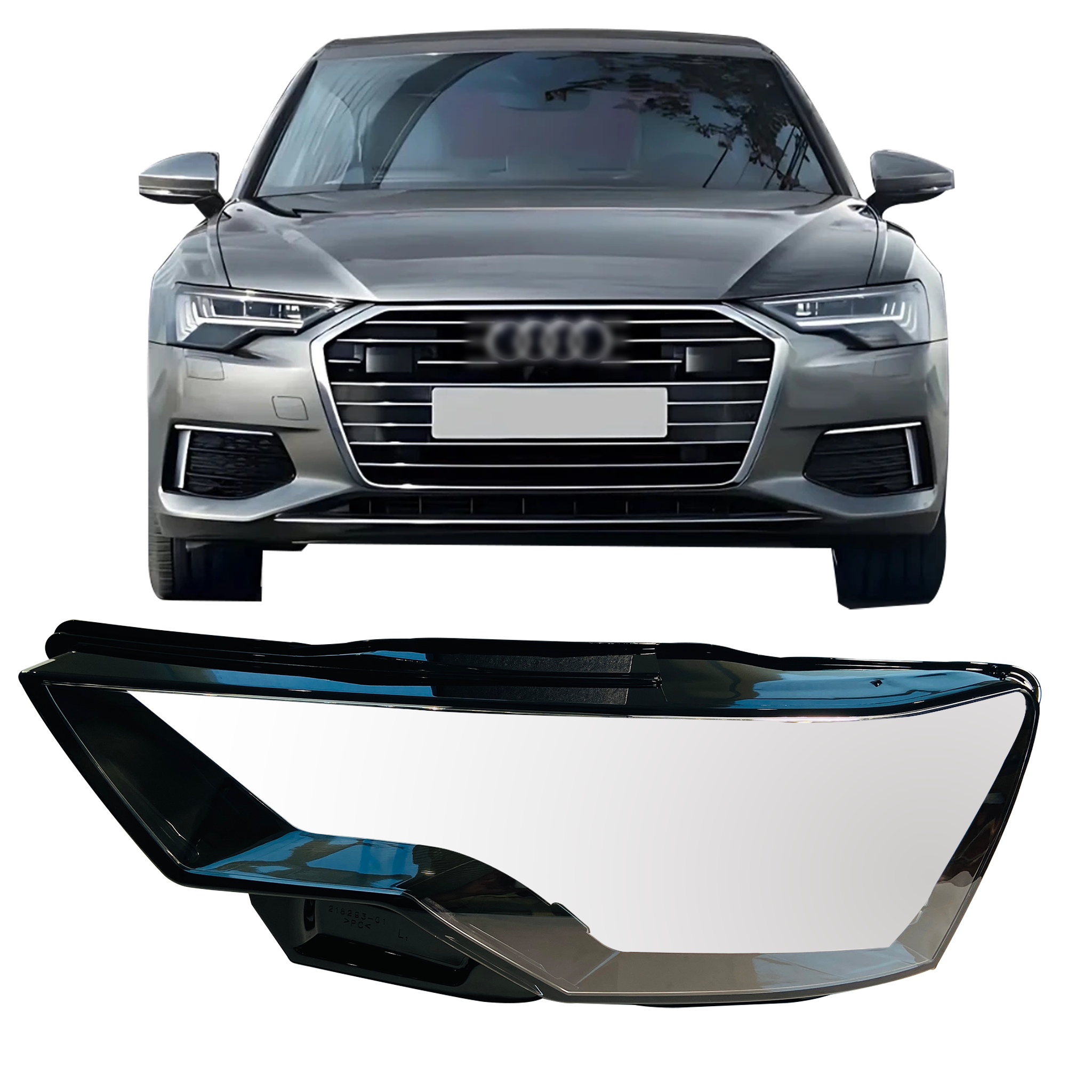 Left (Passenger Side) Headlight Lens for AUDI A6 4K (2018)