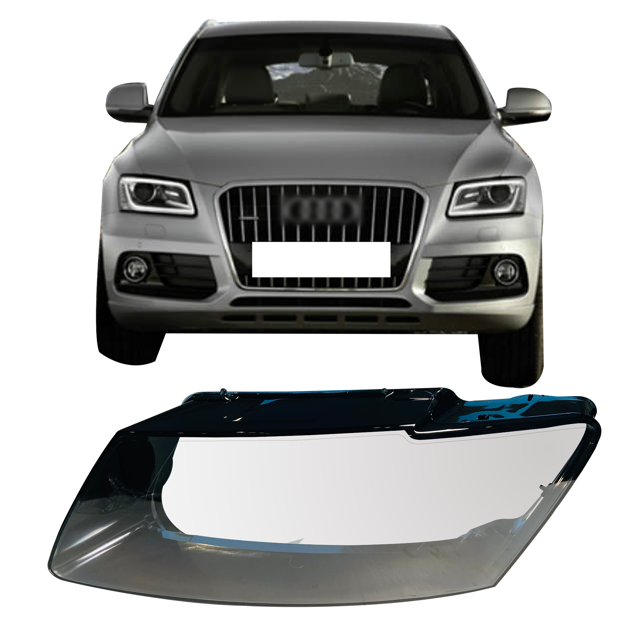 Left (Passenger Side) Headlight Lens for AUDI Q5 8RB (2013-2017)