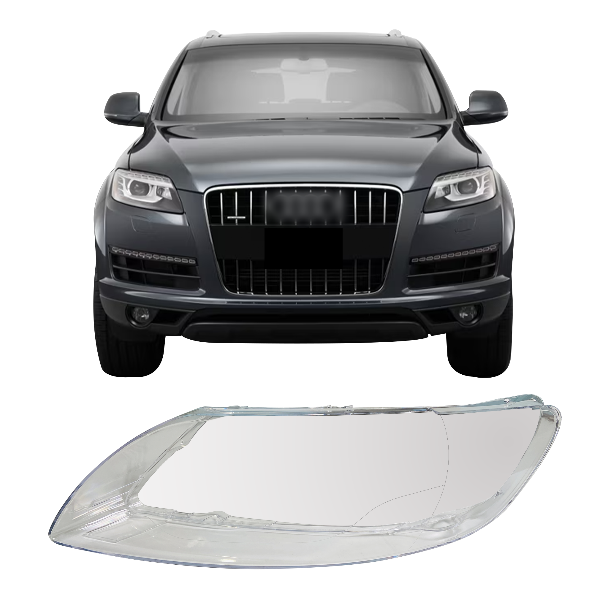 Left (Passenger Side) Headlight Lens for AUDI Q7 4LB (2006-2015)