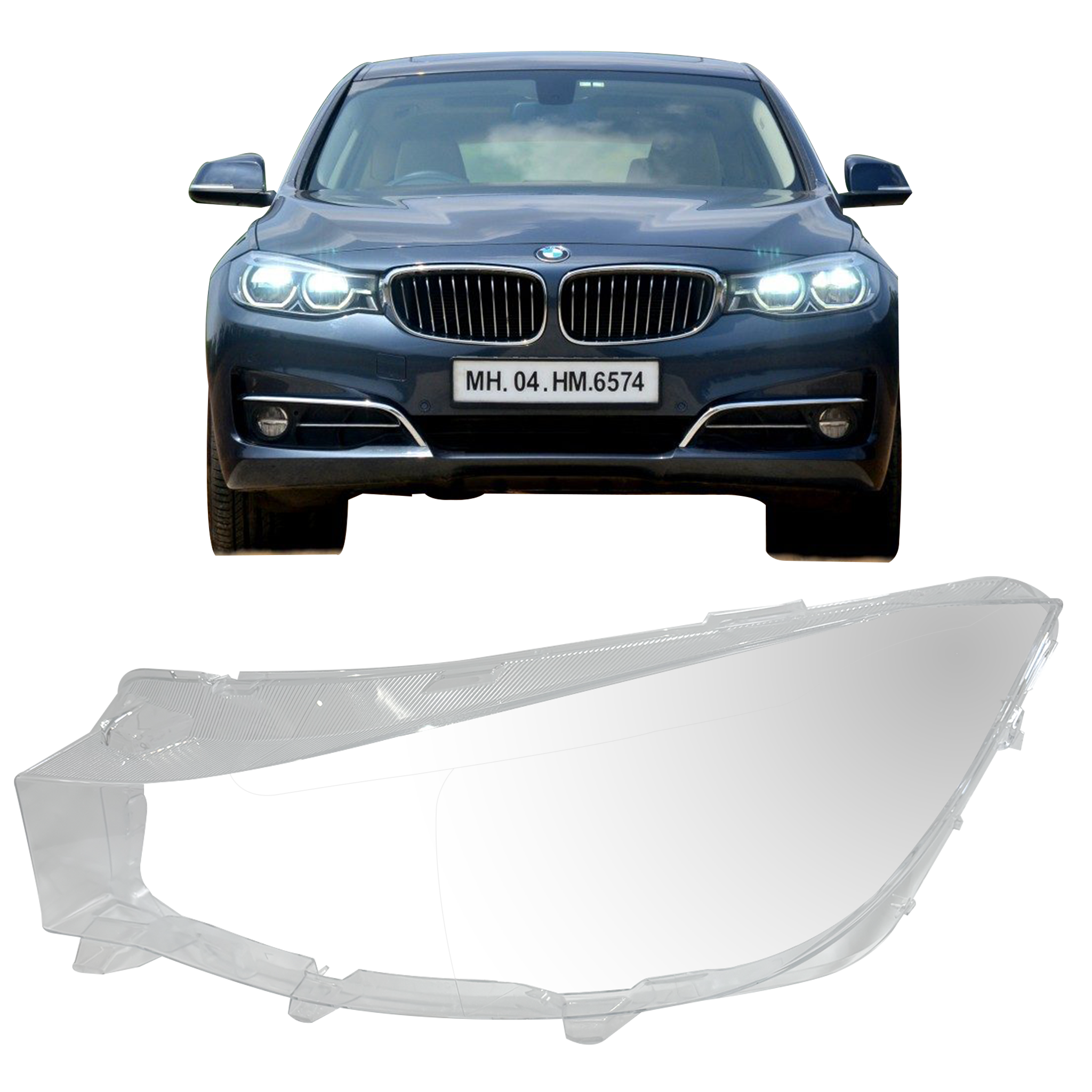 Left (Passenger Side) Headlight Lens for BMW 3 Series GT F34 (2017-2020)_10