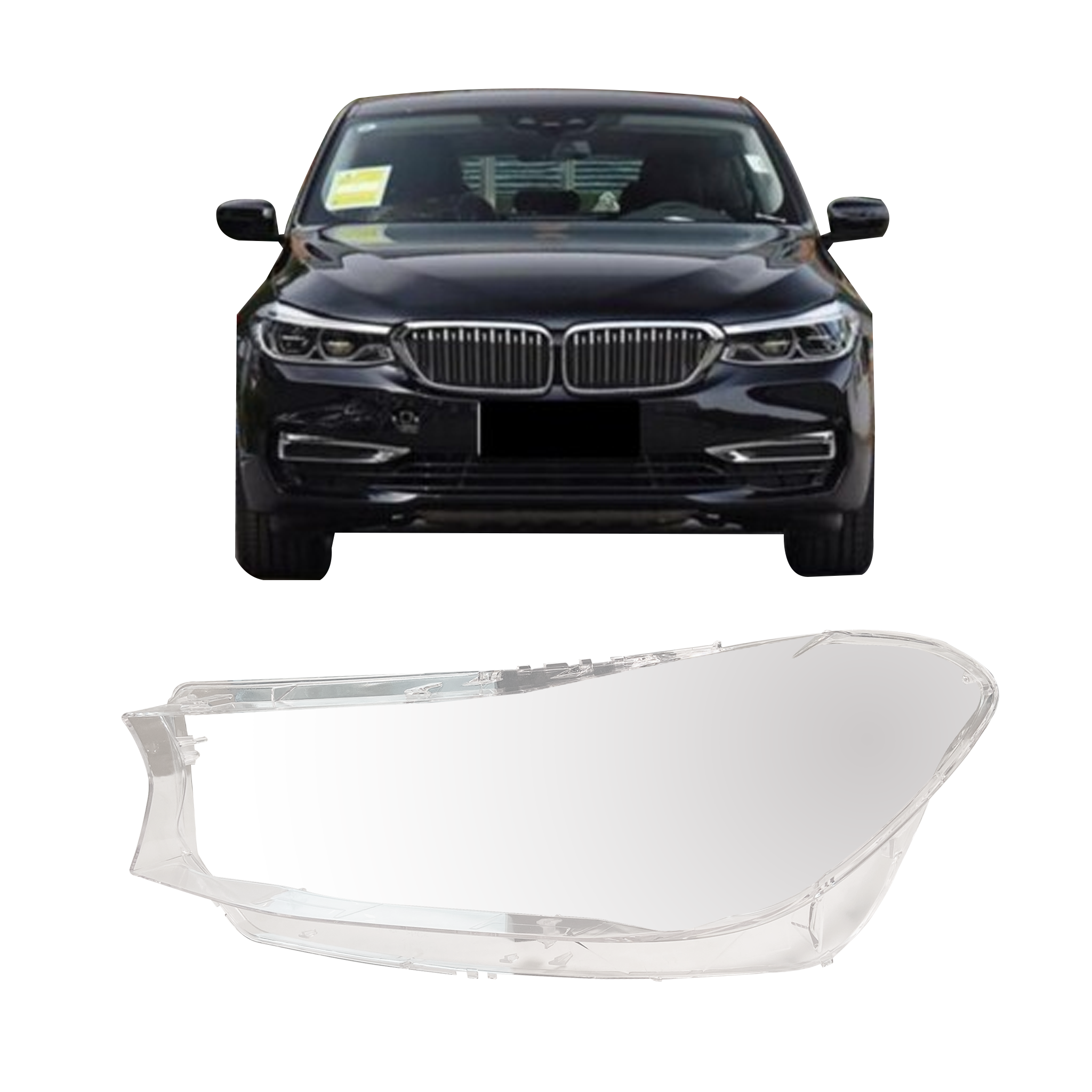 Left (Passenger Side) Headlight Lens for BMW 6 G32 (2017-2019)