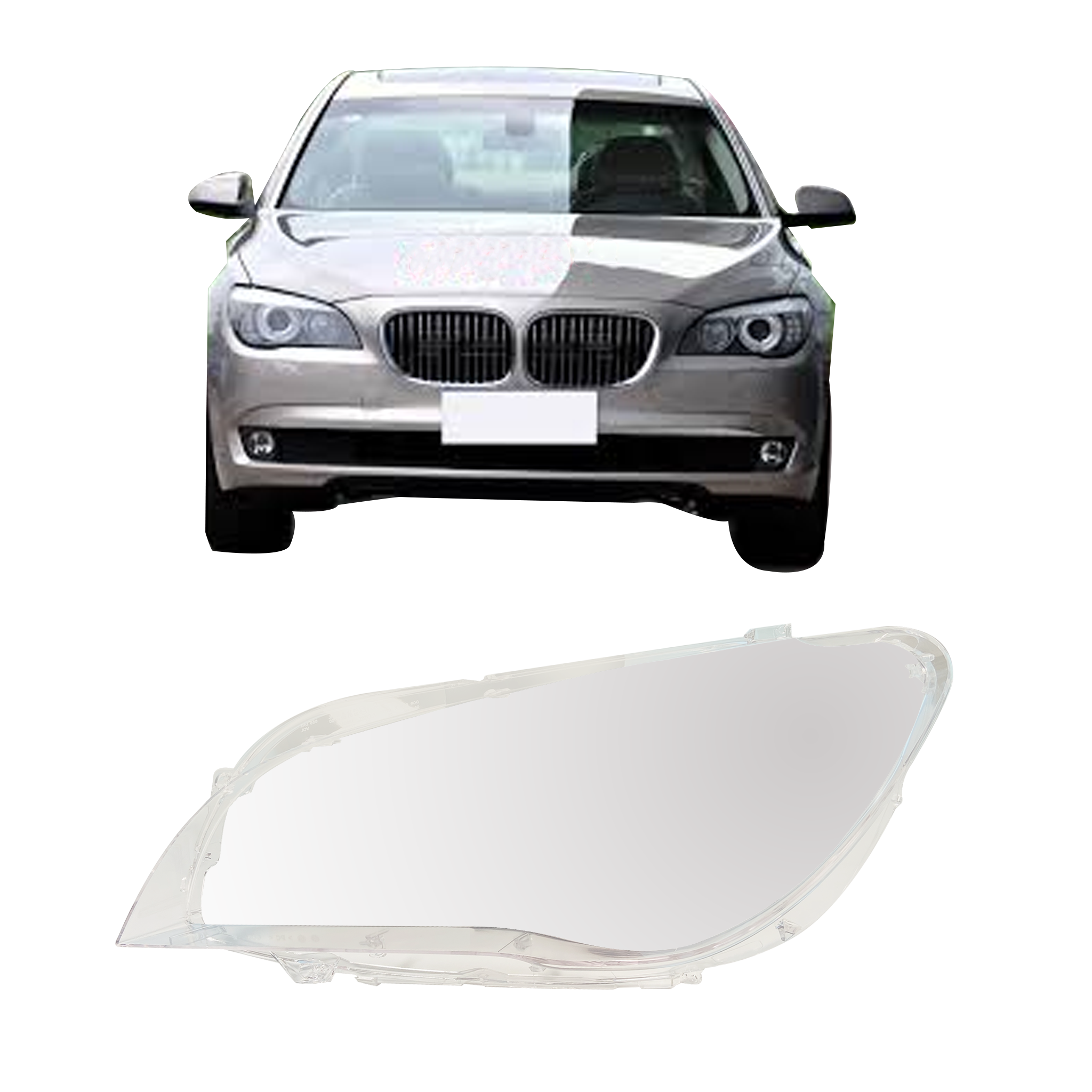 Left (Passenger Side) Headlight Lens for BMW 7 SERIES F01 (2009-2015)