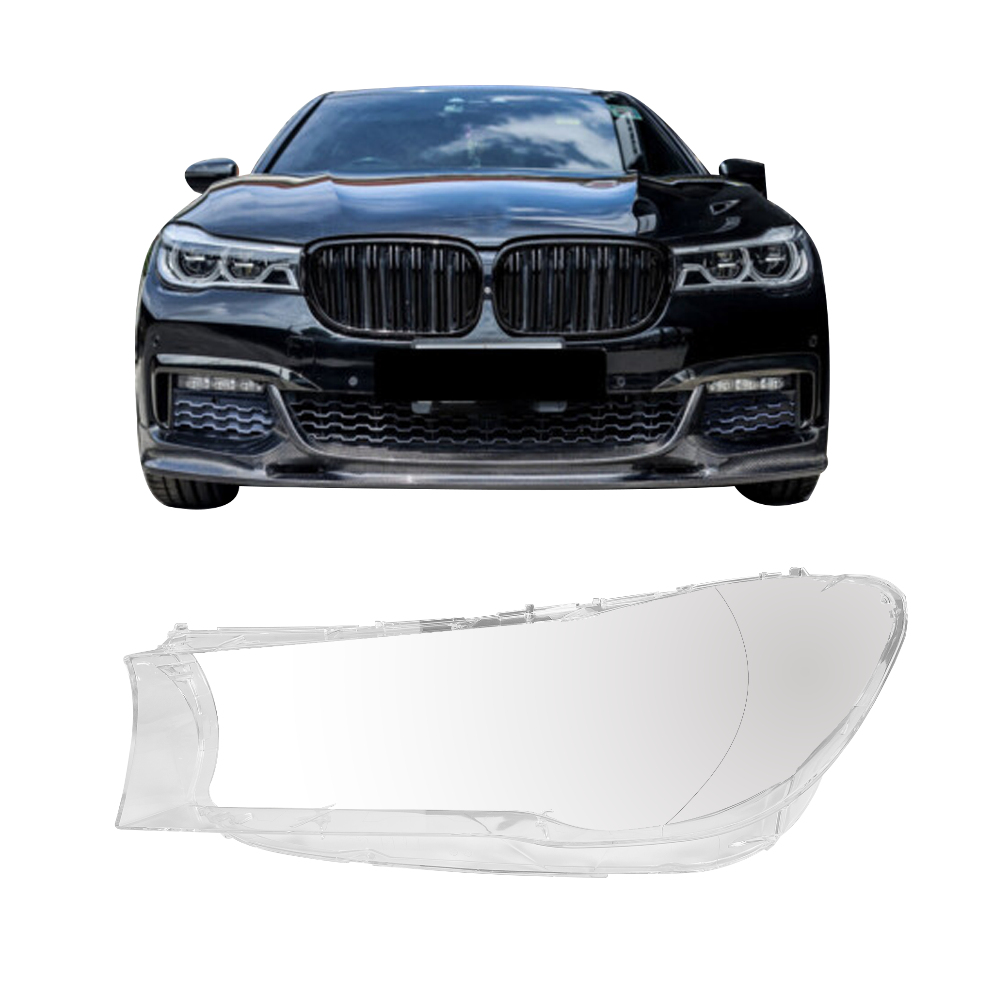 Left (Passenger Side) Headlight Lens for BMW 7 SERIES G12 (2015-2022)