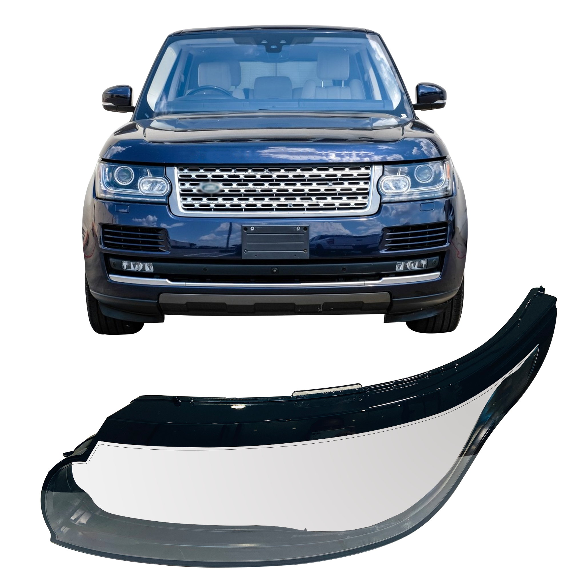 Left (Passenger Side) Headlight Lens for LAND ROVER RANGE ROVER L405 (2012-2017)