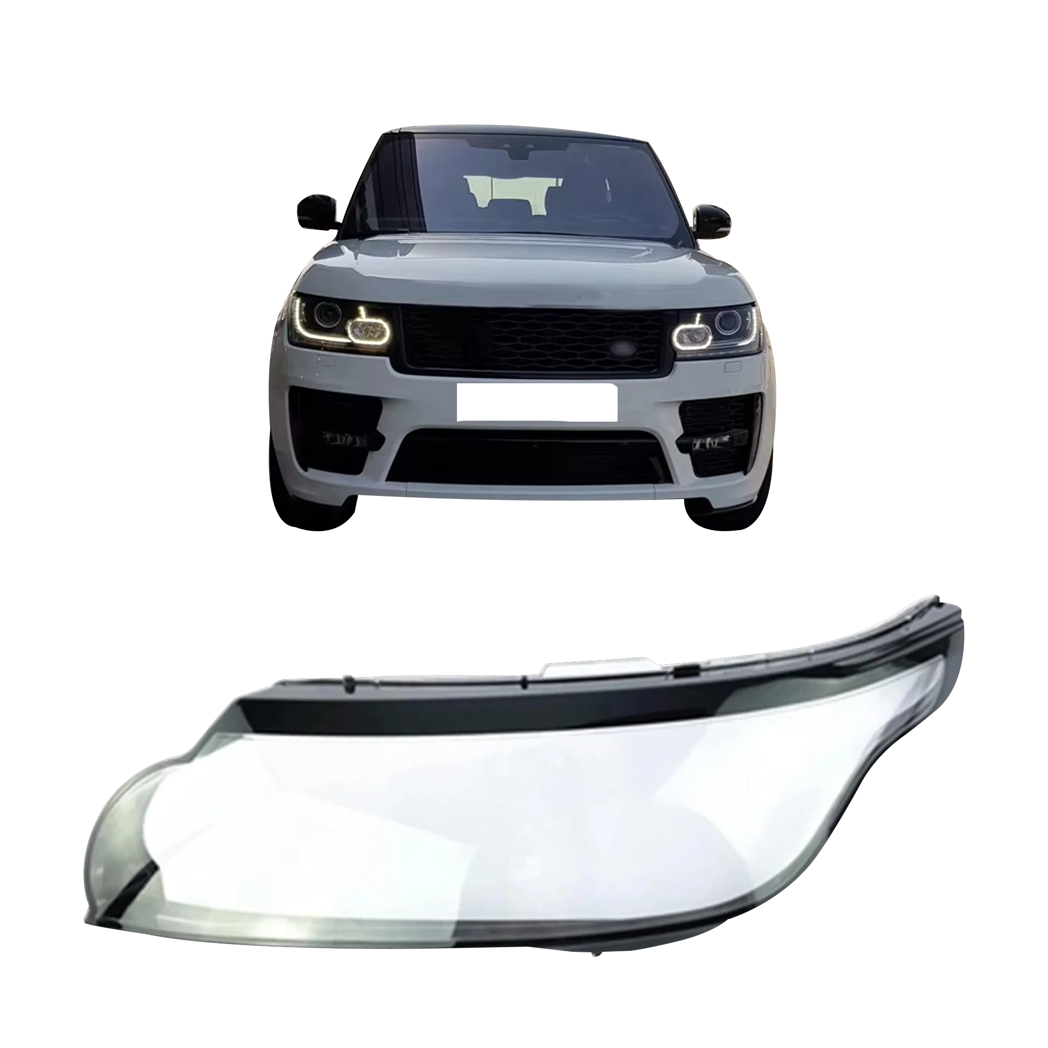Left (Passenger Side) Headlight Lens for LAND ROVER RANGE ROVER SPORT L494 (2013-2017)