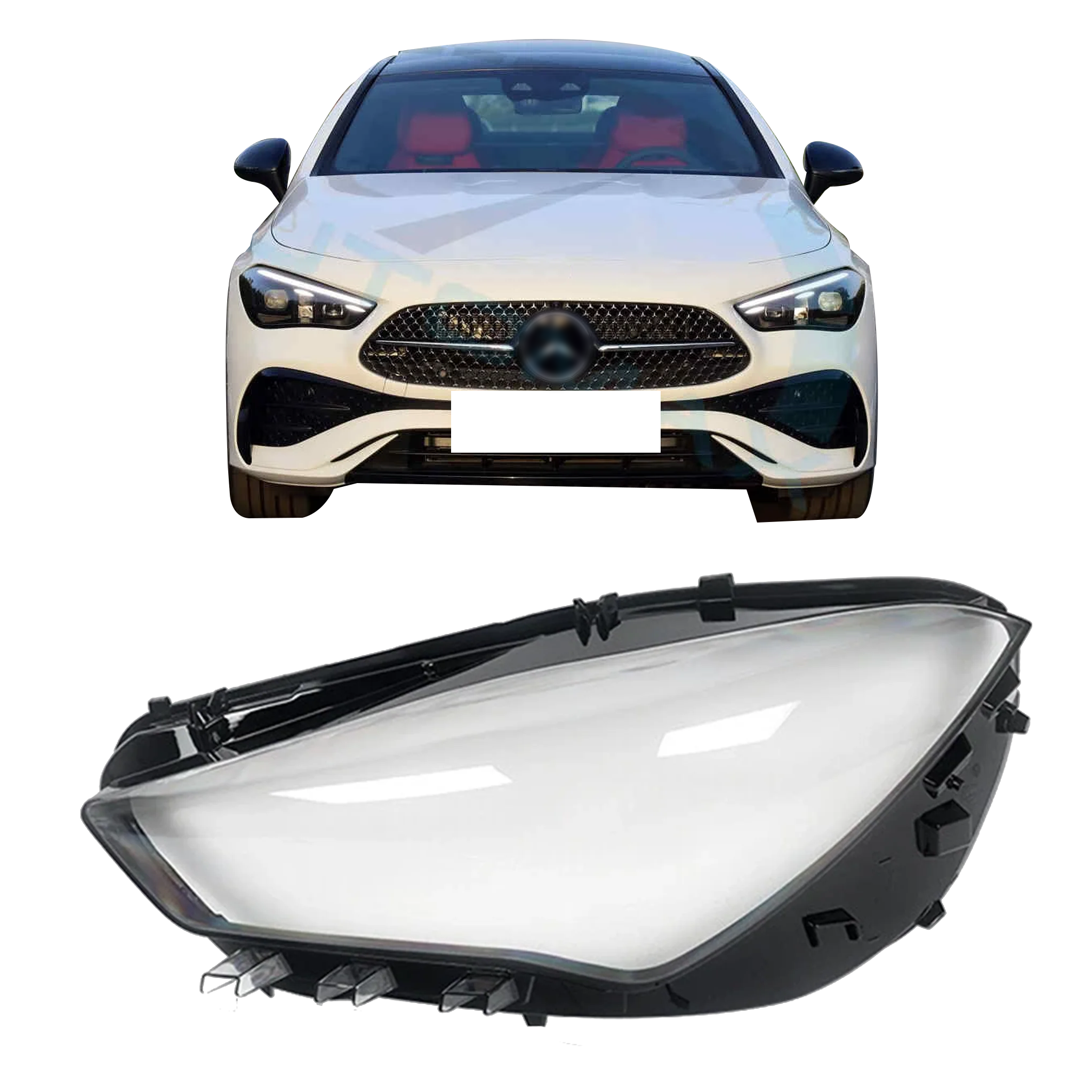 Left (Passenger Side) Headlight Lens for MERCEDES-BENZ CLA-Class C118 (2019-2020)