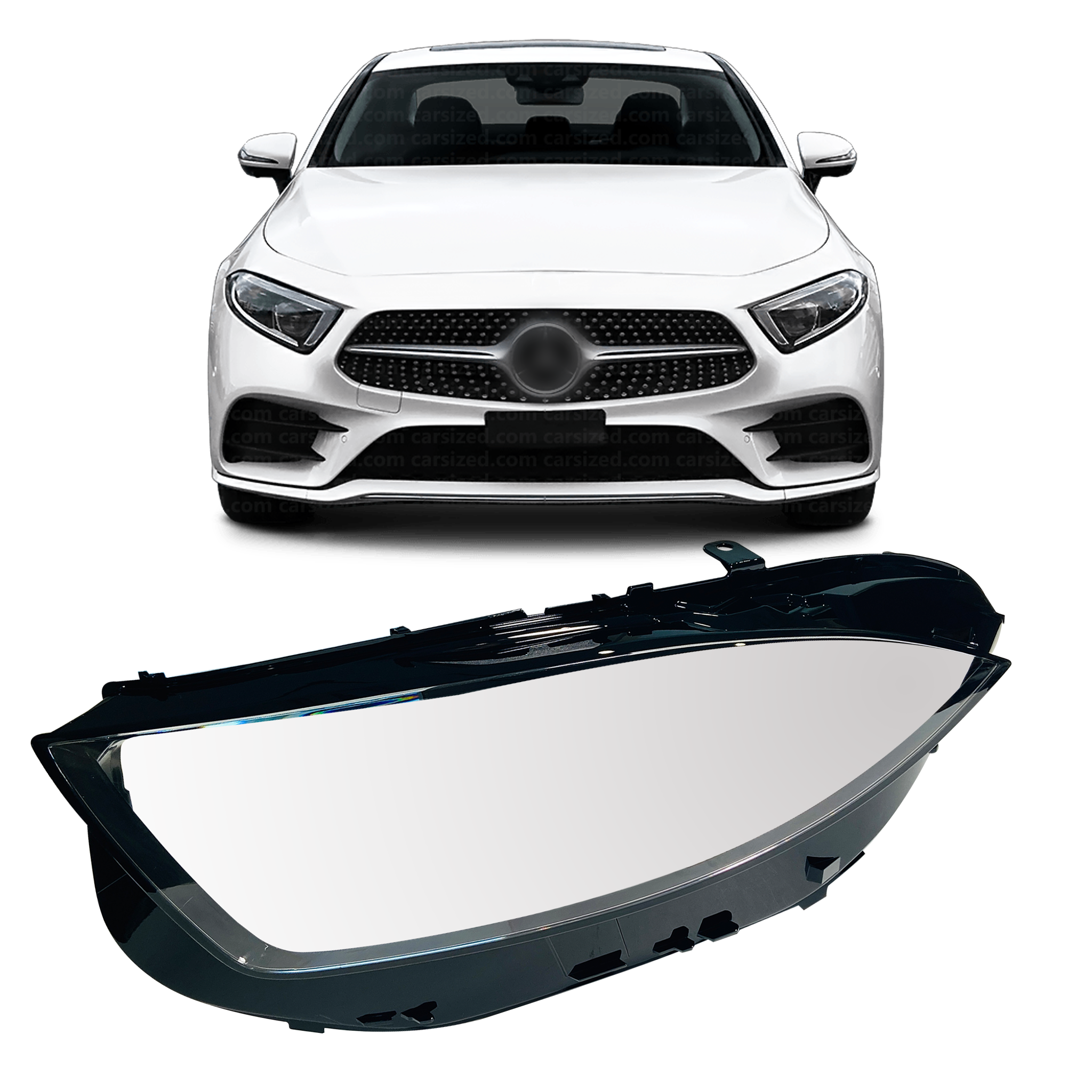 Left (Passenger Side) Headlight Lens for MERCEDES-BENZ CLS C257 (2019)