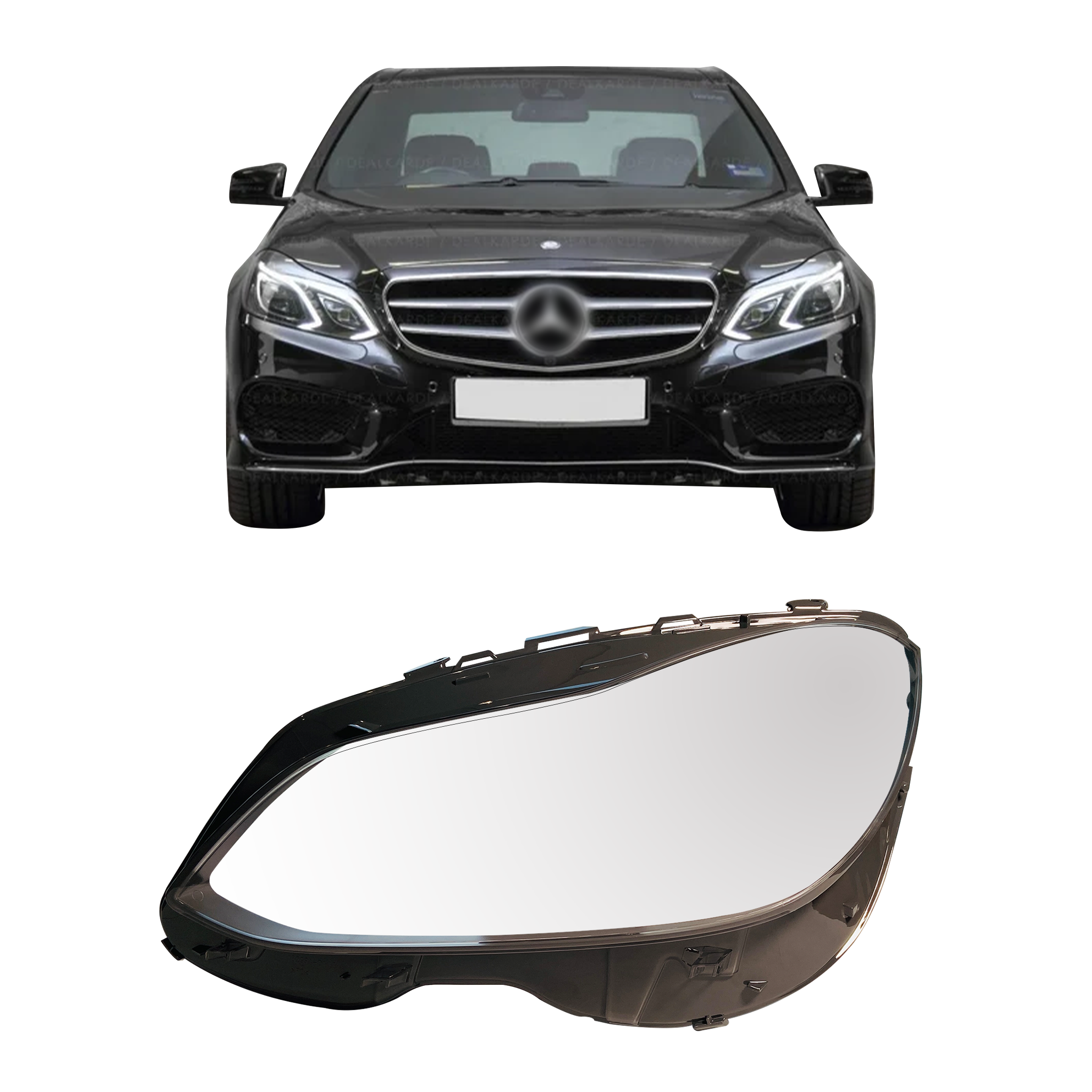 Left (Passenger Side) Headlight Lens for MERCEDES-BENZ E-CLASS W212 (2014-2016)