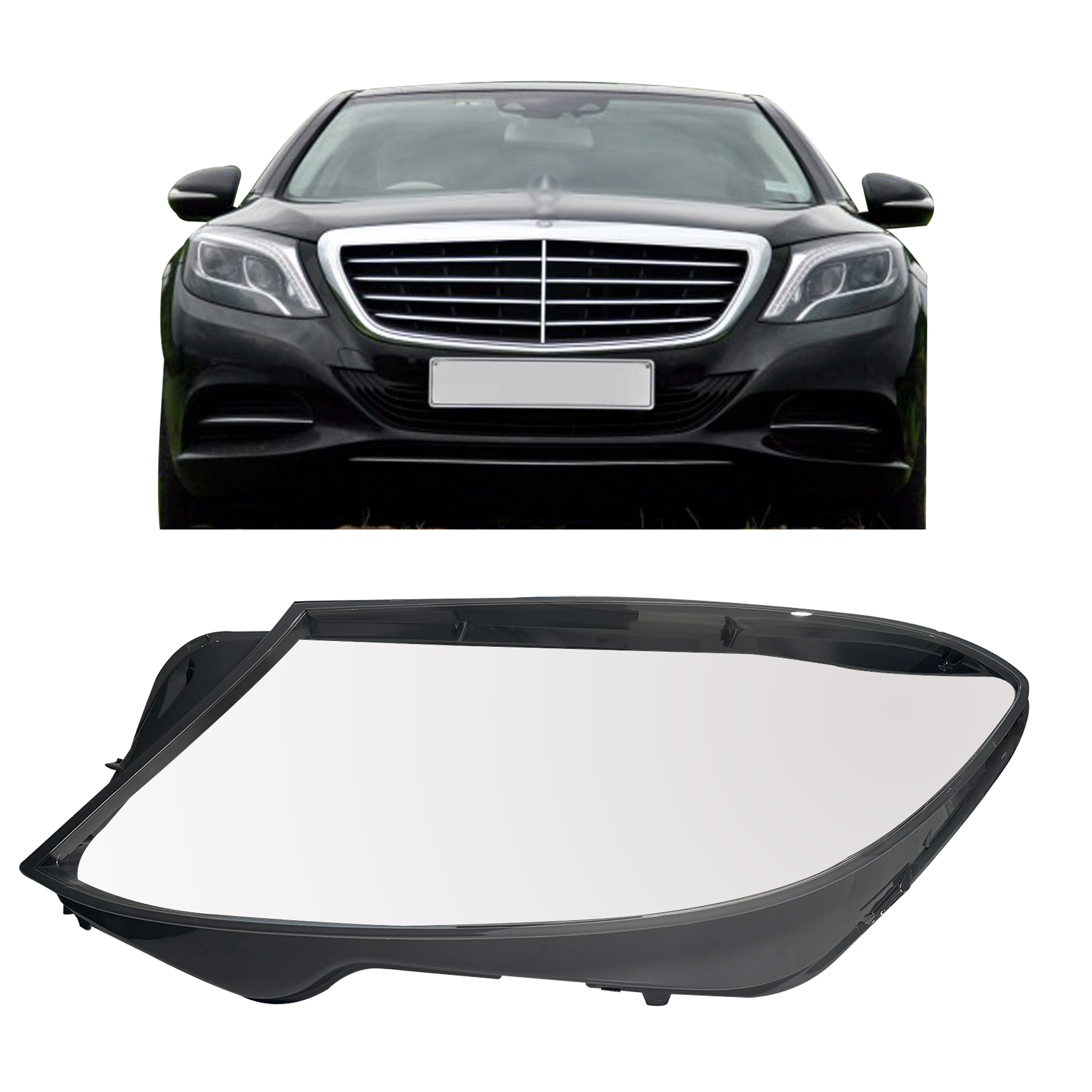 Left (Passenger Side) Headlight Lens for MERCEDES-BENZ S-CLASS W222 (2013-2017)