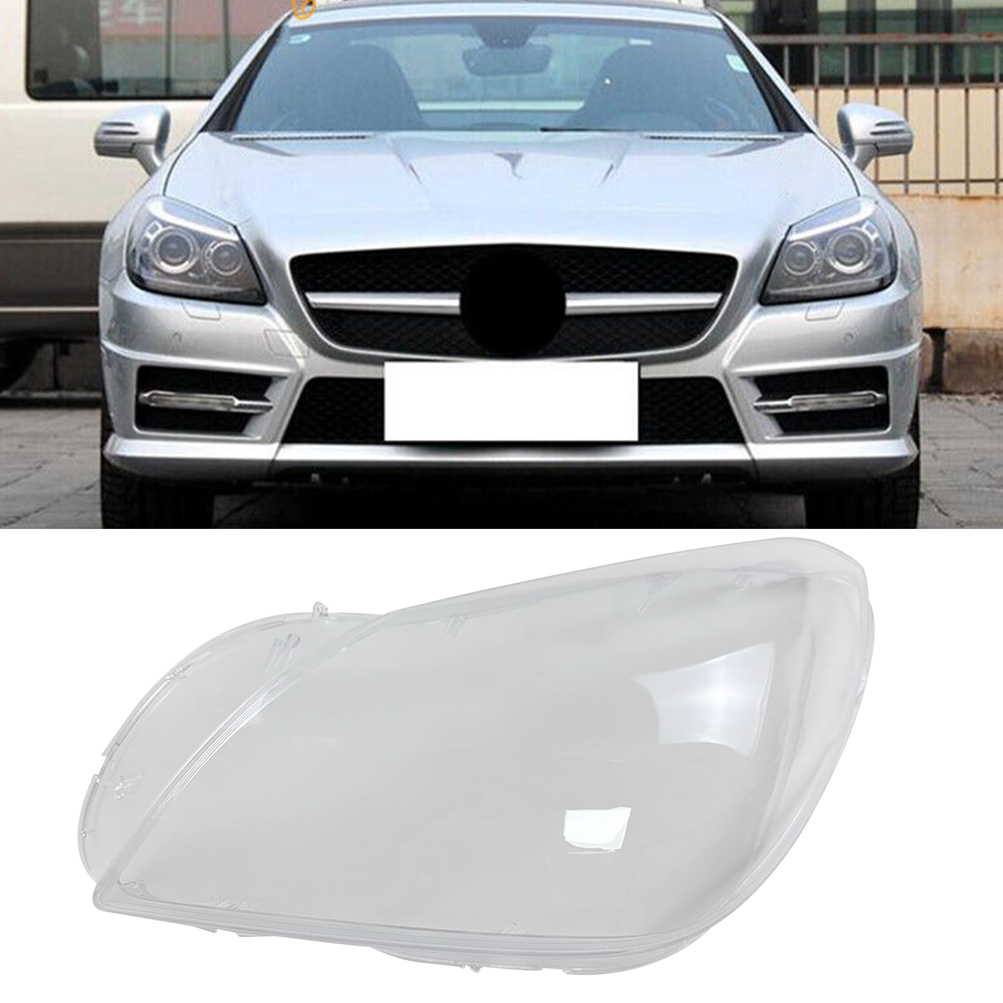 Left (Passenger Side) Headlight Lens for MERCEDES-BENZ SLK R172 (2011-2015)