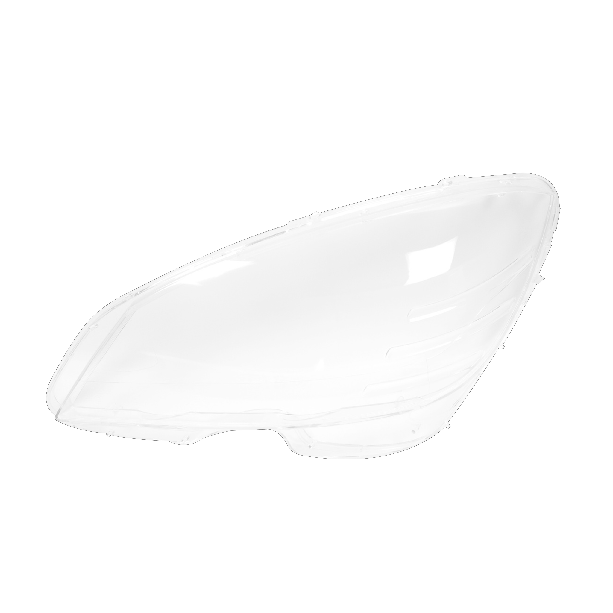 Left (Passenger Side) Headlight Lens for Mercedes Benz C-Class W204 (2009-2011)-2