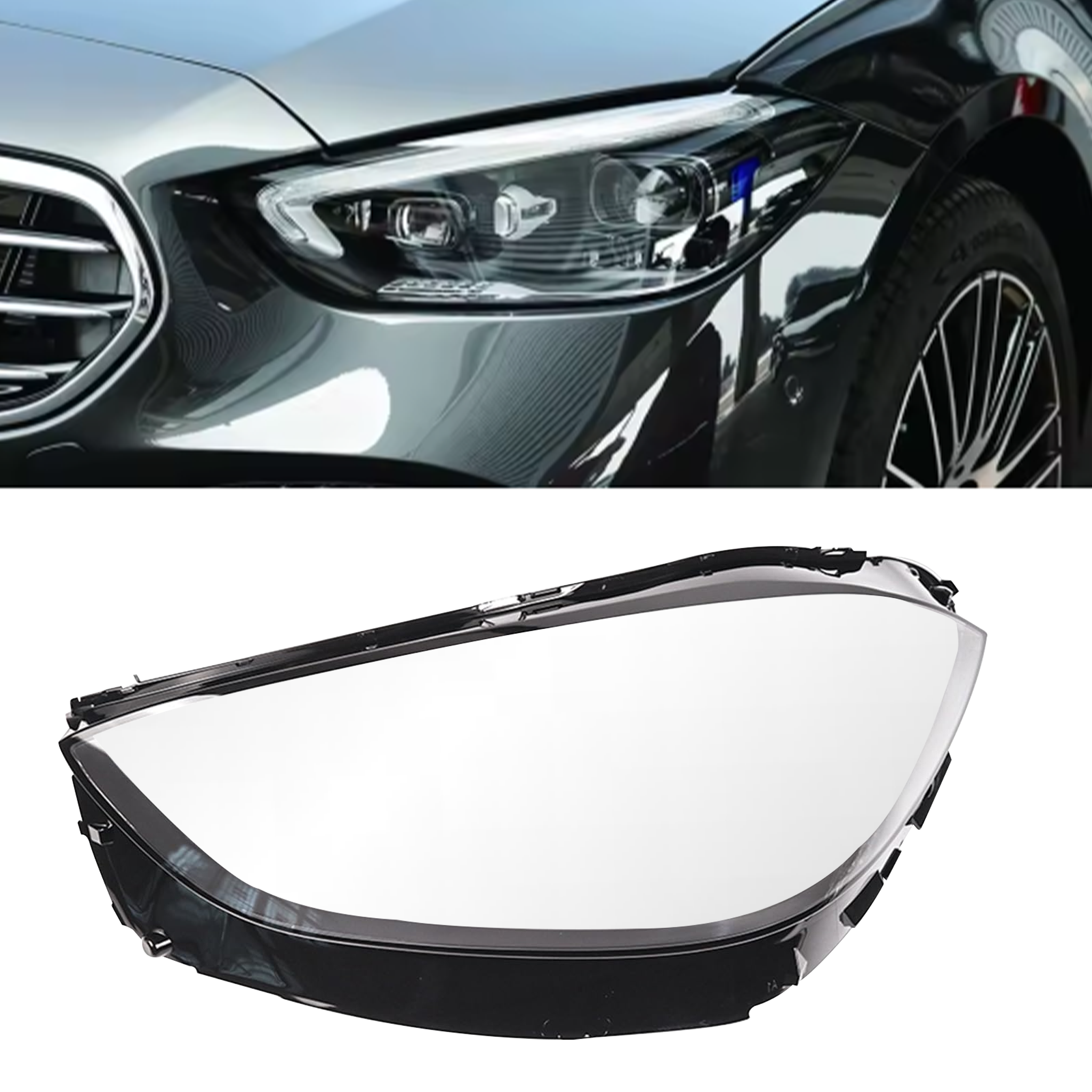 Left (Passenger Side) Headlight Lens for Mercedes Benz C-Class W206 (2022-2025)_3
