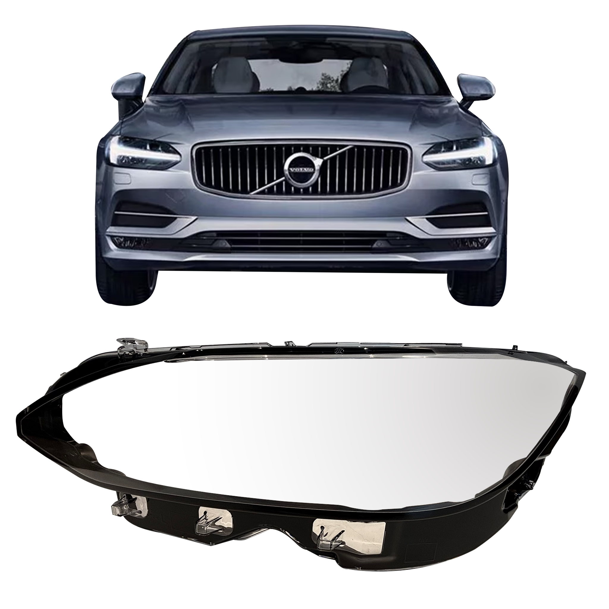 Left (Passenger Side) Headlight Lens for VOLVO V90 235 (2017-2020)