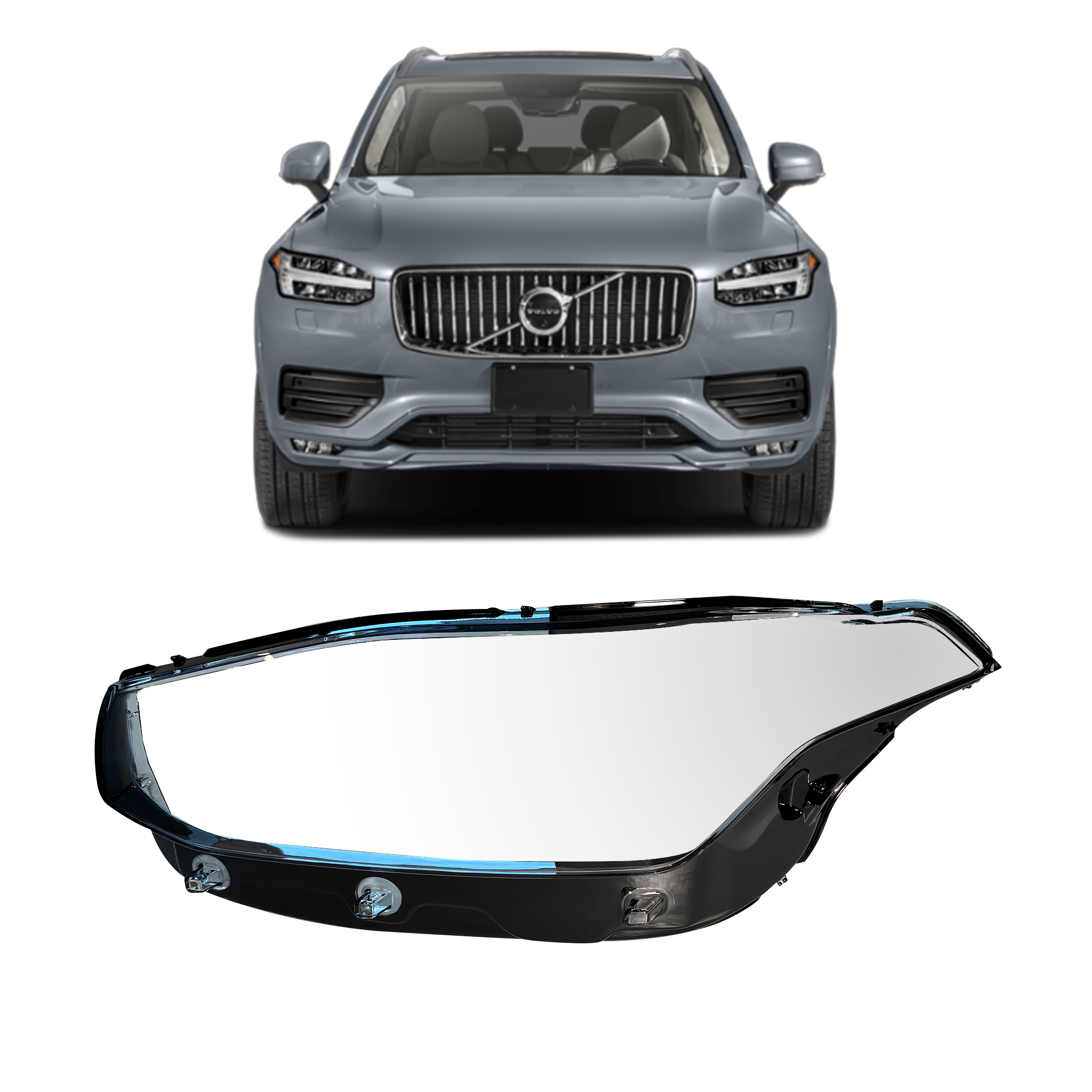 Left (Passenger Side) Headlight Lens for VOLVO XC90 256 (2015-2022)