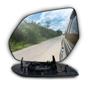 Left (Passenger Side) Rear View Mirror Glass For Audi Q8 (2018-2024) (Double Curvature)_3
