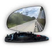 Left (Passenger Side) Rear View Mirror Glass for MERCEDES-BENZ GLC X254 (2022-2025) with Blind Spot Detection and Double Curvature