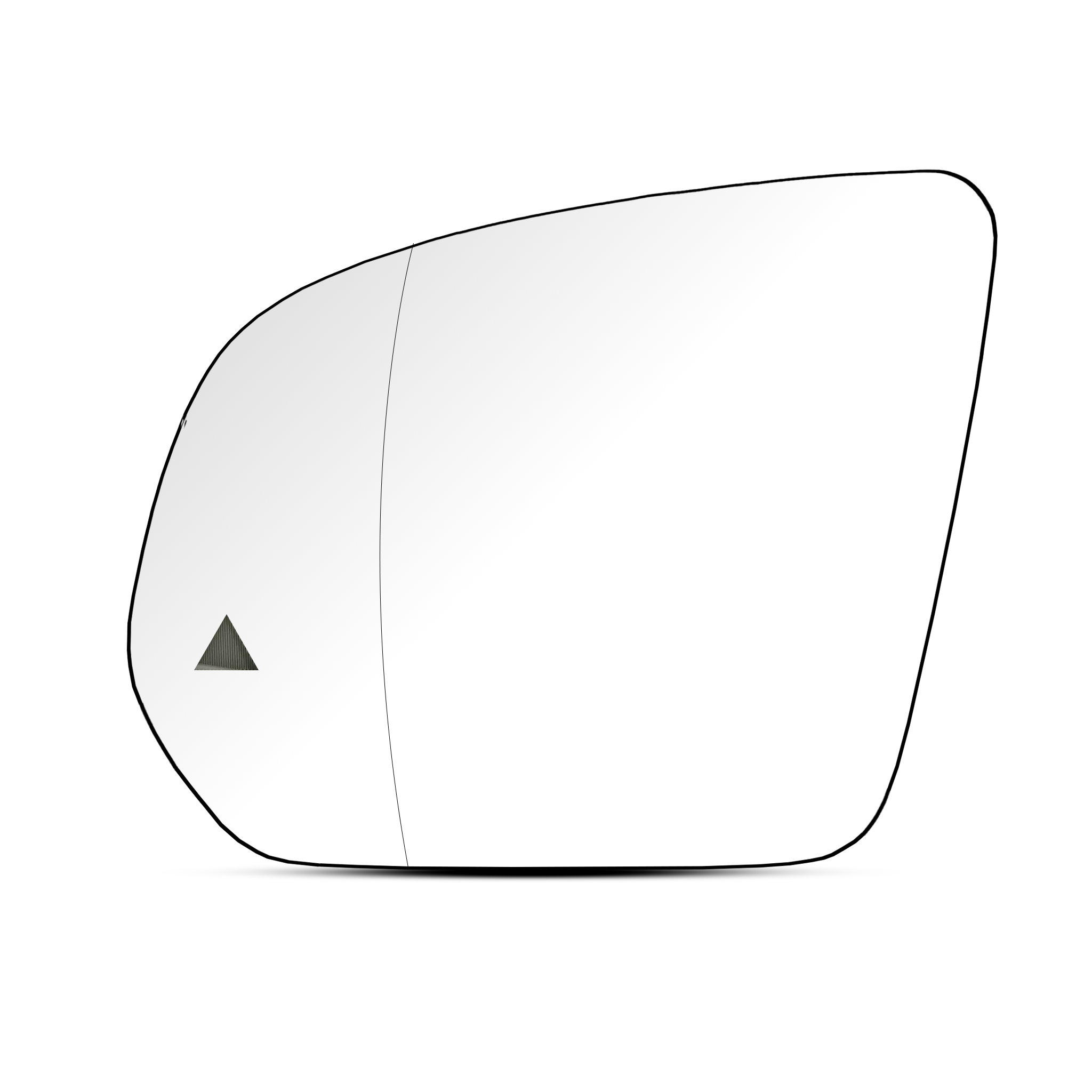 Left (Passenger Side) Rear View Mirror Glass with Blind Spot Detection for Mercedes GLE W167 (2020-2024) (Double Curvature)_2