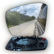 Left (Passenger Side) Rear View Mirror Glass with Blind Spot Detection for Skoda Octavia III (2012-2025) (Double Curvature)_02