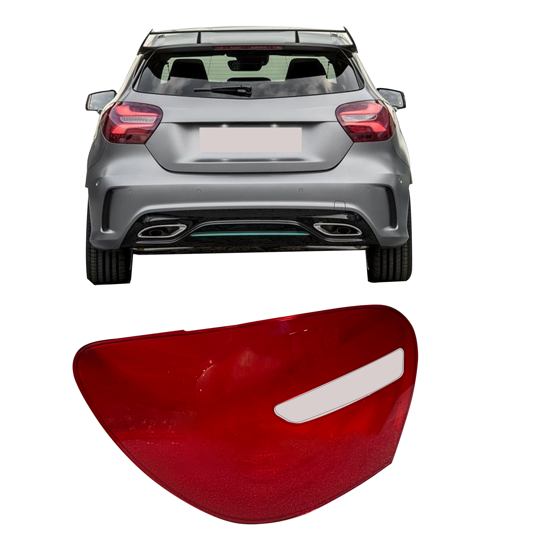 Left (Passenger Side) Tail Lamp Cover for MERCEDES-BENZ A-CLASS W176 (2013-2018)