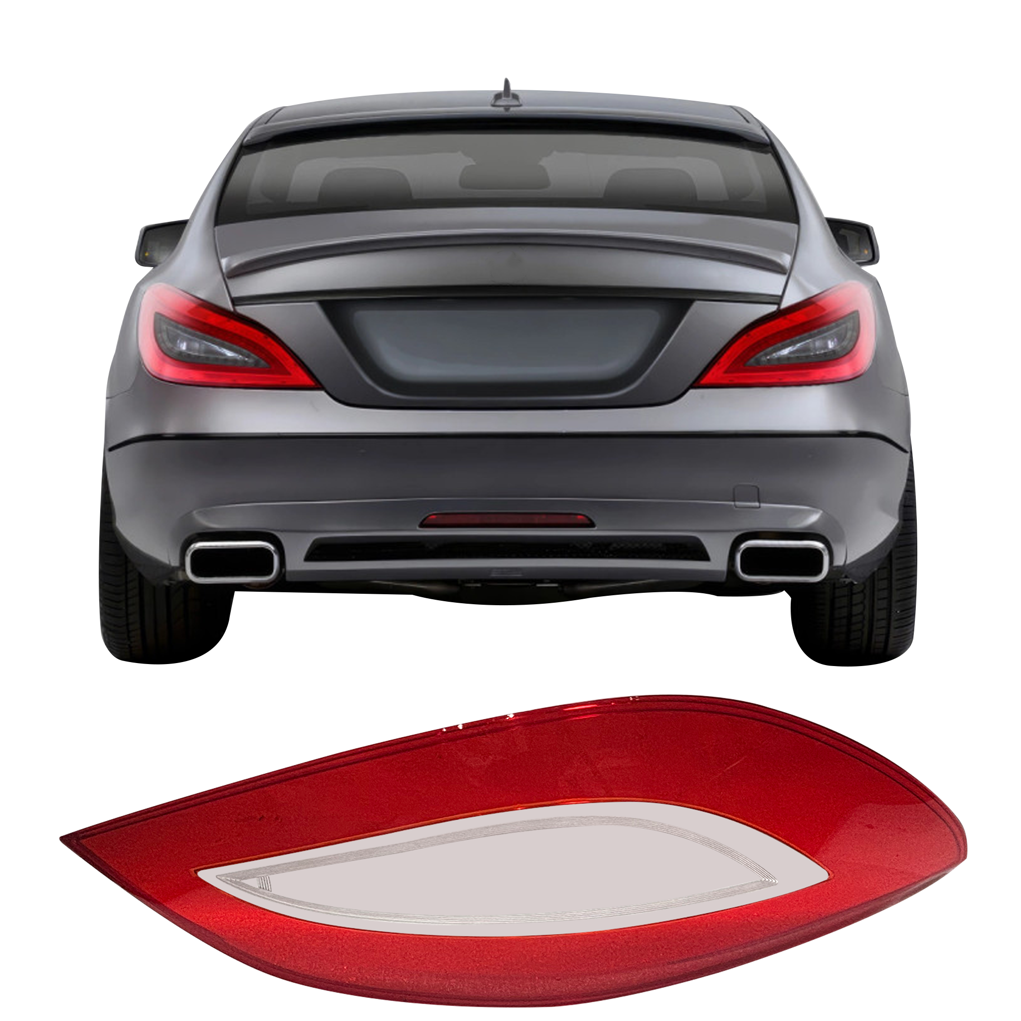 Left (Passenger Side) Tail Lamp Cover for MERCEDES-BENZ CLS C218 (2011-2017)